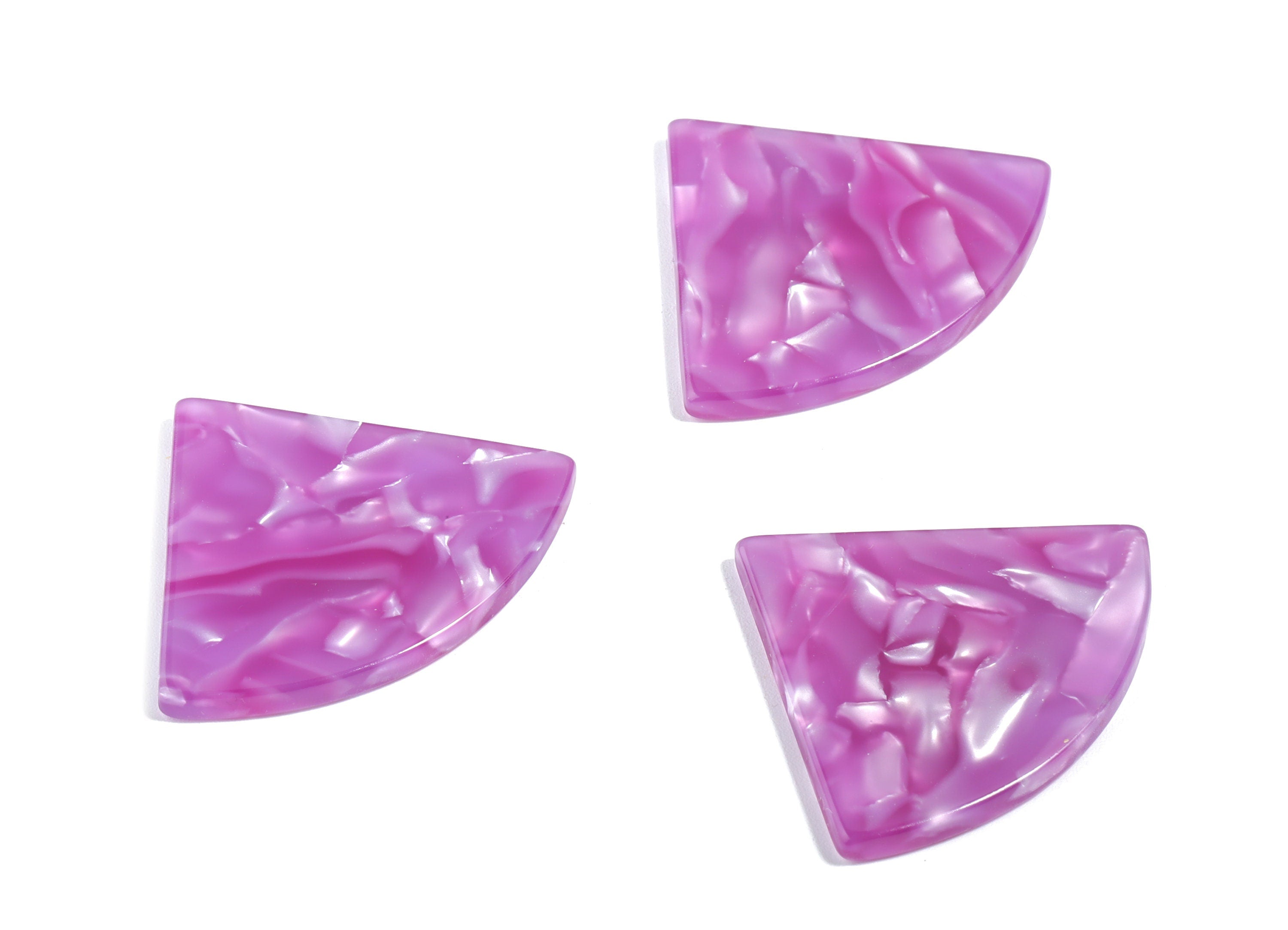 Acetate Pizza Charms - Pizza Earring & Pendant - Earring Findings - No Hole - Color Code: A460 - 34.71x28.41x2.62mm - AC1749-A460 - DOMEDBAZAAR