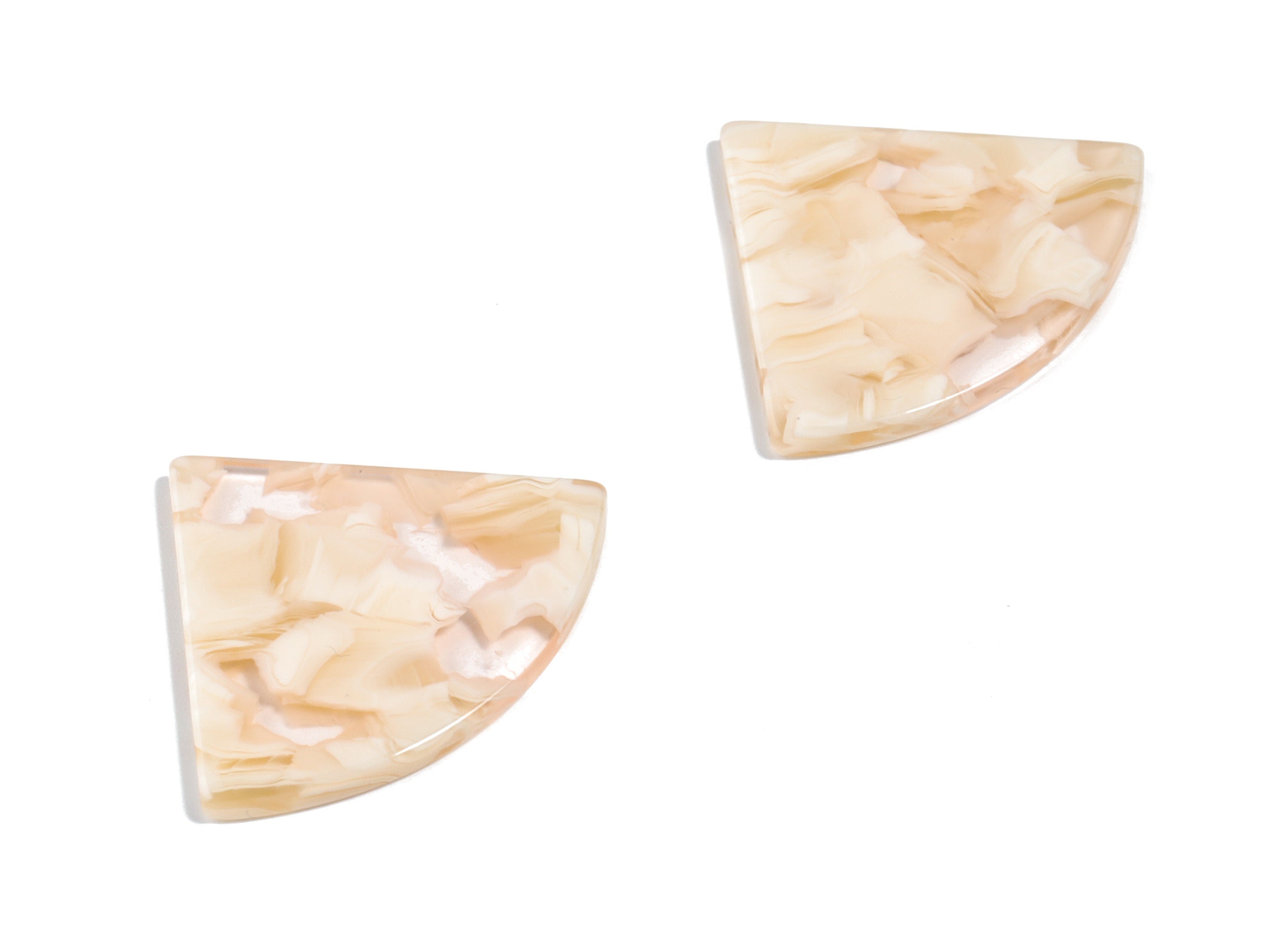 Acetate Pizza Charms - Pizza Earring & Pendant - Earring Findings - No Hole - Color Code: A461 - 34.71x28.41x2.62mm - AC1749-A461 - DOMEDBAZAAR