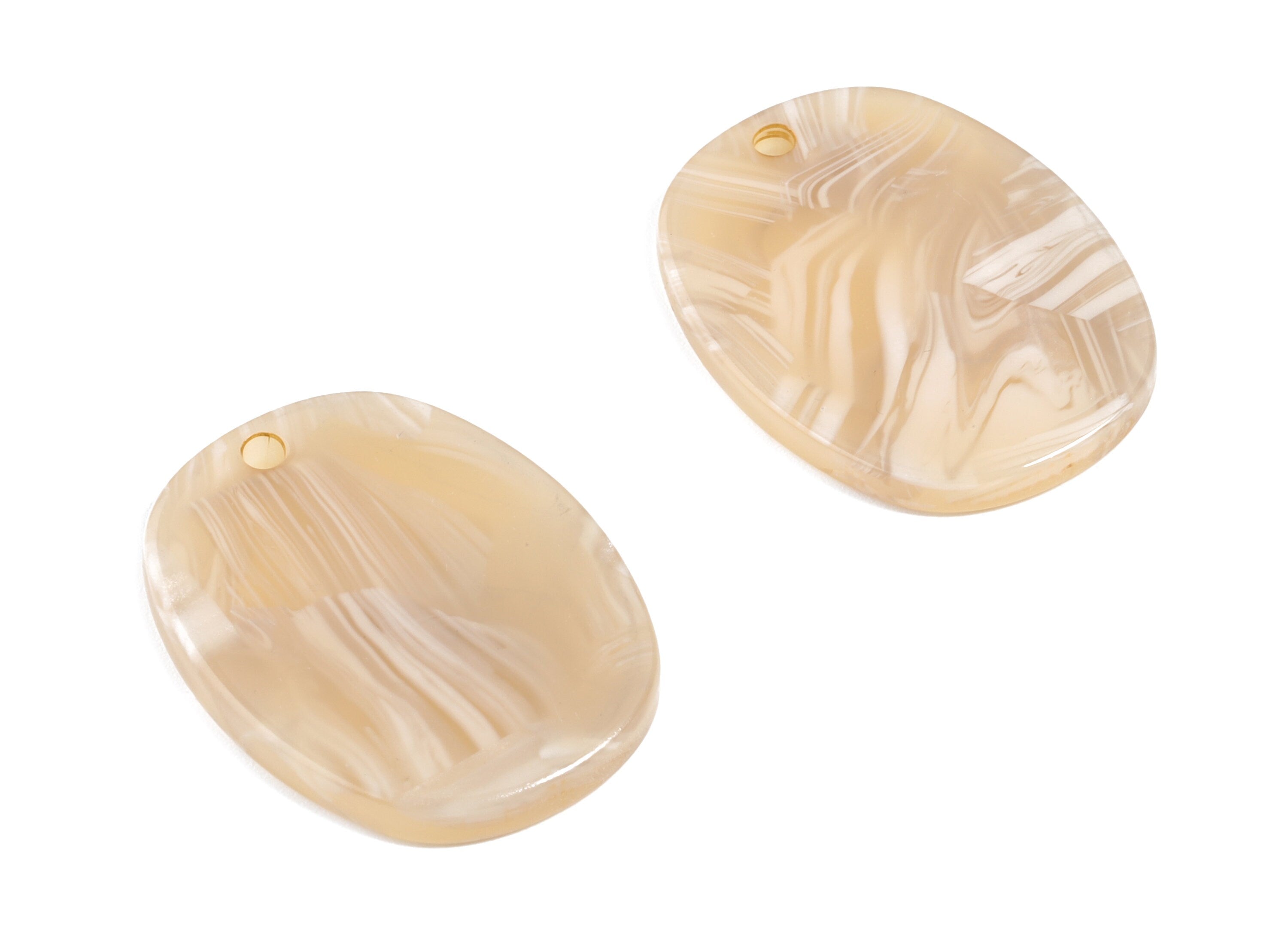 Acetate Acrylic Oval Earring Charms - Oval Pendant - Earring Findings - Jewelry Supplies - Color Code: A352 - 26.75x20.7x2.65mm - AC1158P - DOMEDBAZAAR