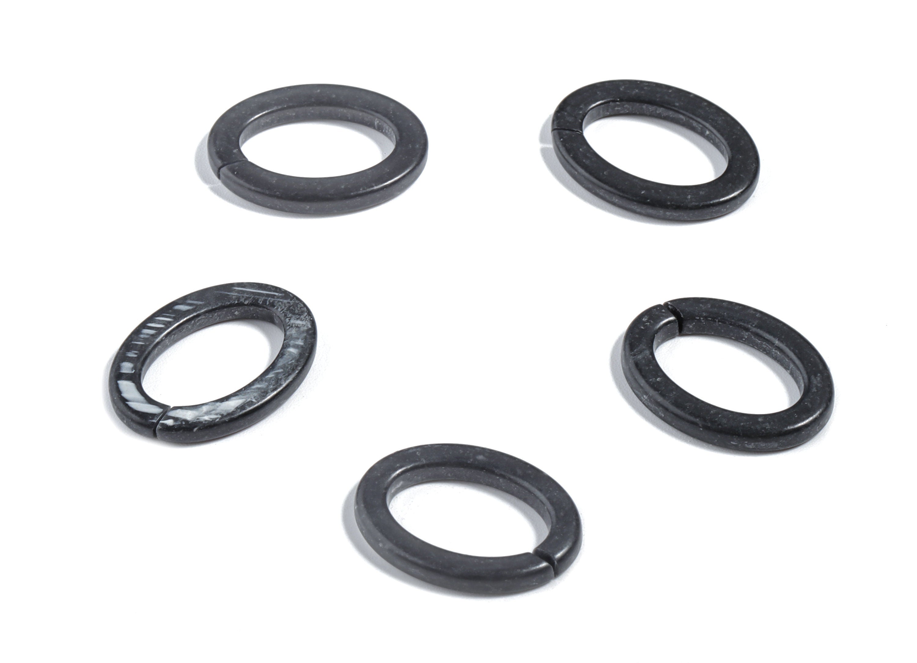 Acrylic Oval Connectors - Oval Earrings and Pendant - Earring Findings - Jewelry Supplies - 18.45x13.51x2.37mm - AC1868 - DOMEDBAZAAR