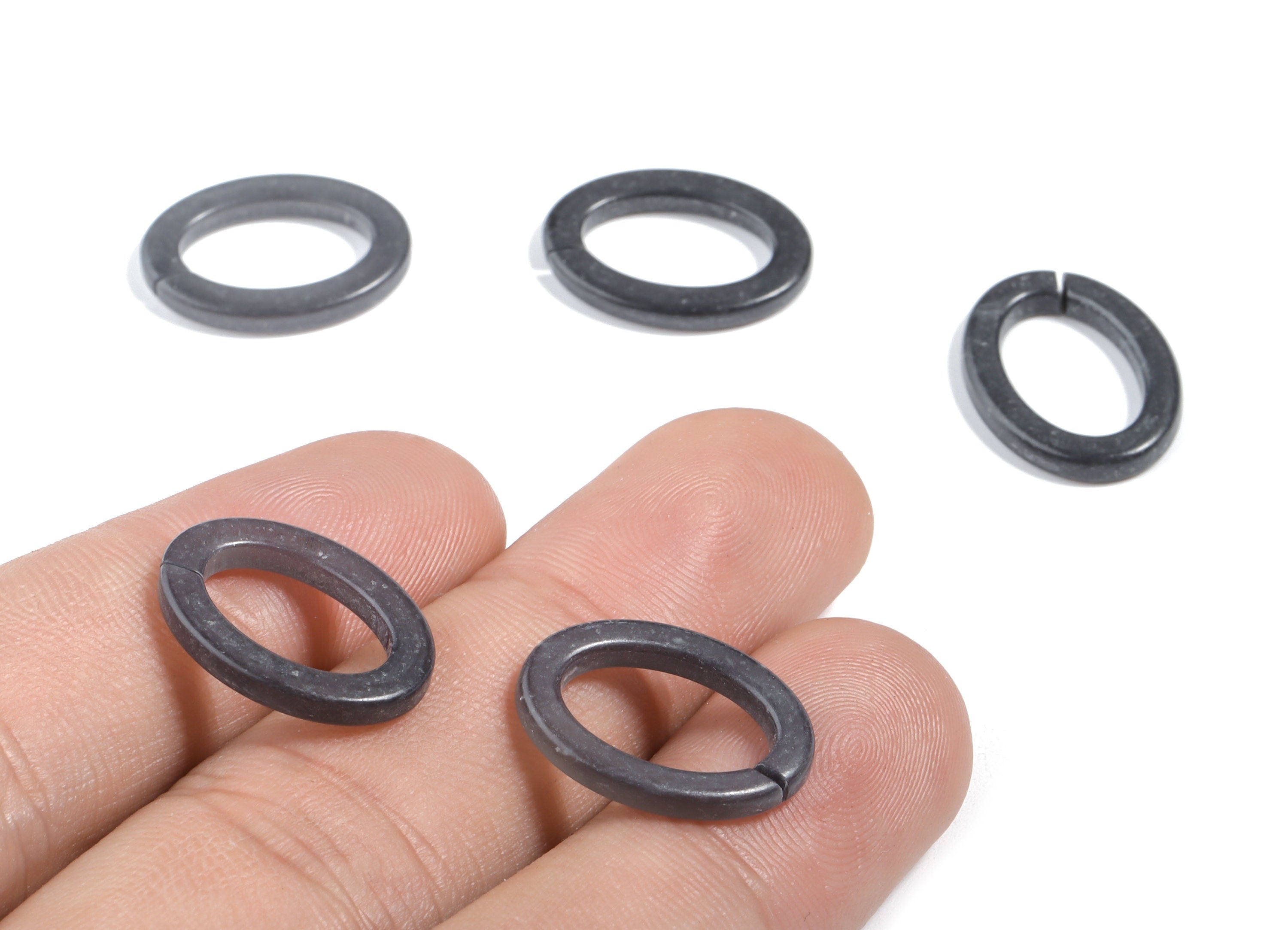 Acrylic Oval Connectors - Oval Earrings and Pendant - Earring Findings - Jewelry Supplies - 18.45x13.51x2.37mm - AC1868 - DOMEDBAZAAR