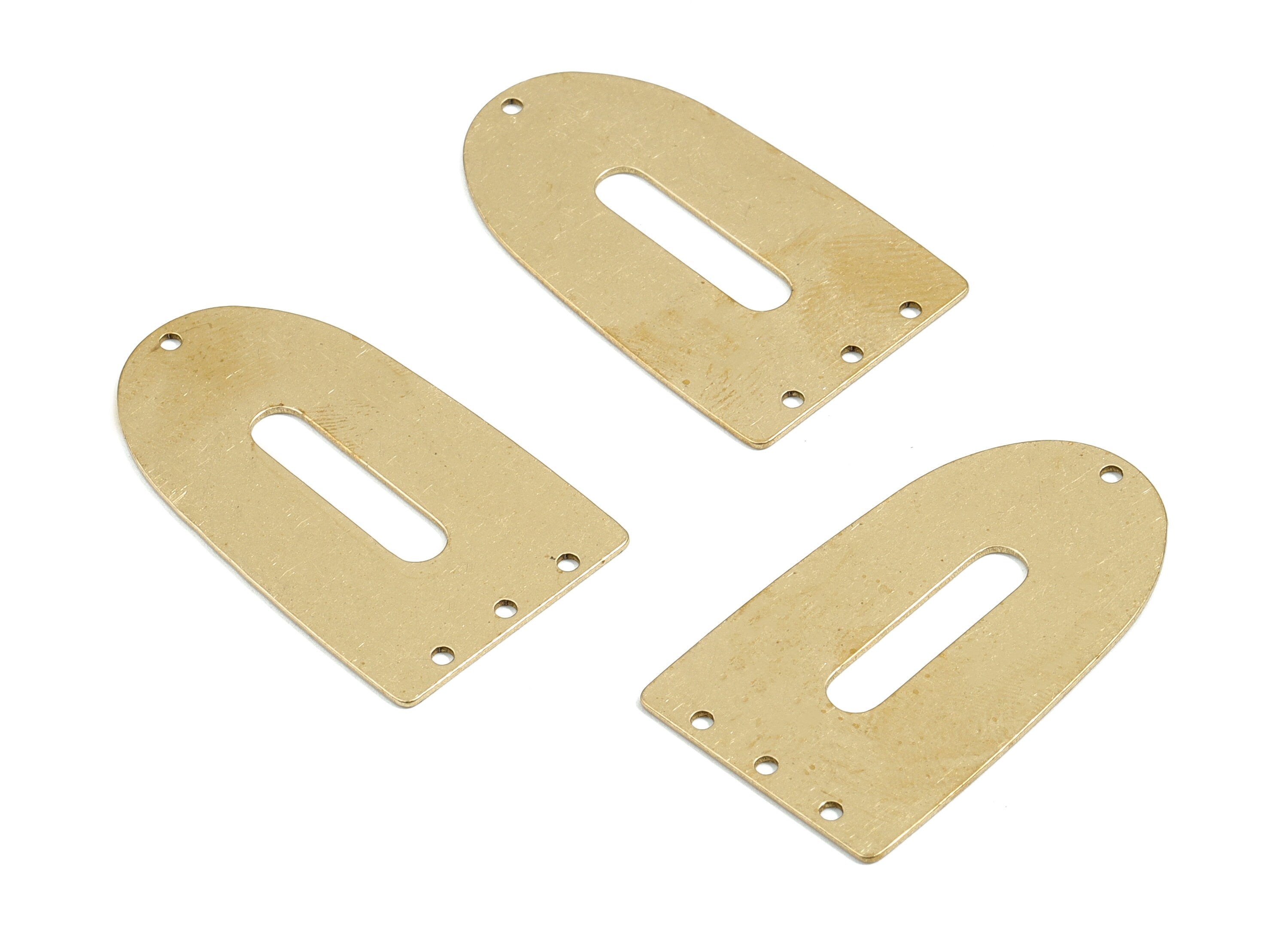 Personalized stamping blank - Brass Triangle Connector - Raw Brass Triangle Pendant - 35.01x19.98x0.61mm - PPM1803 - DOMEDBAZAAR