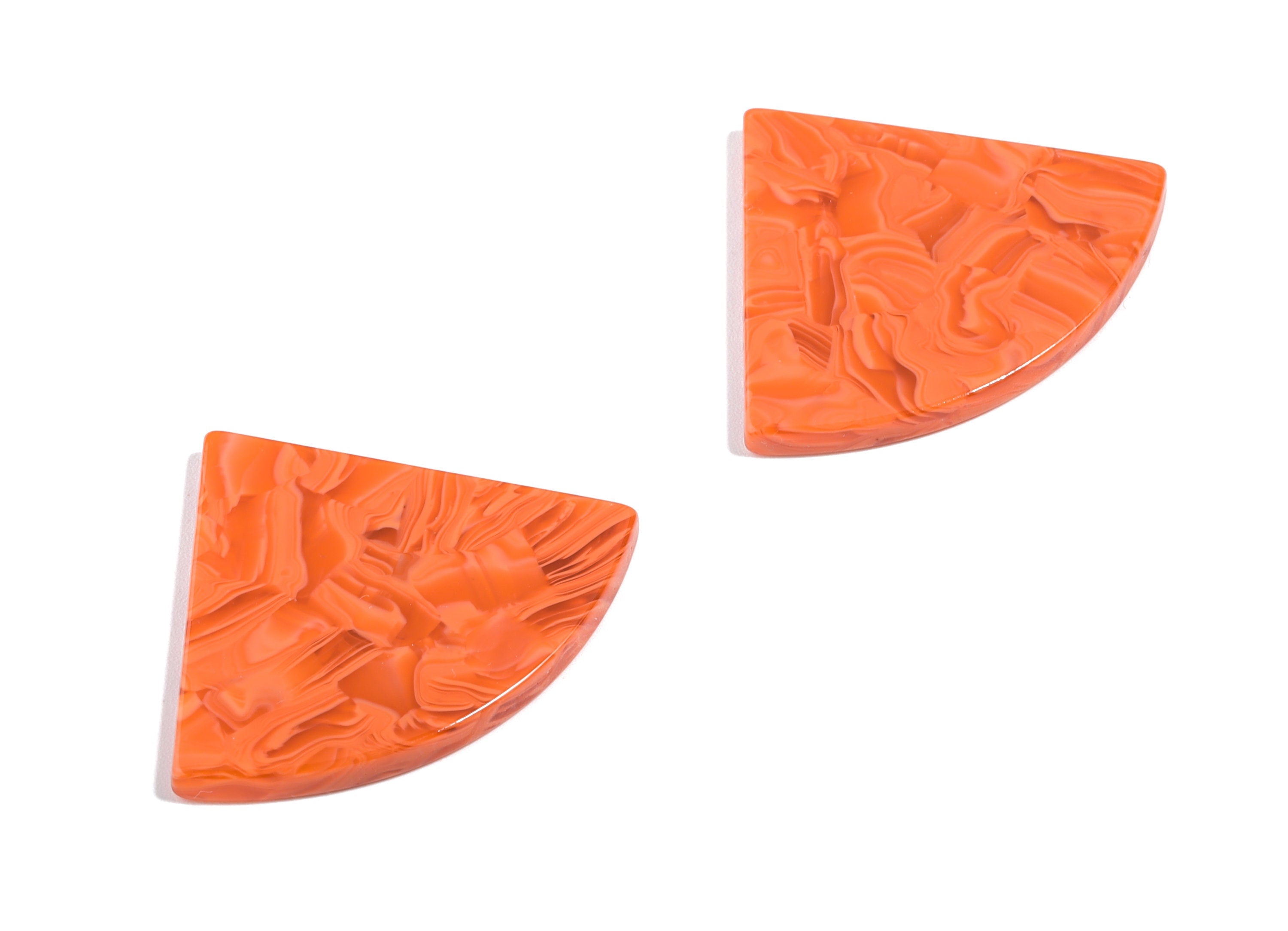 Acetate Pizza Charms - Pizza Earring & Pendant - Earring Findings - No Hole - Color Code: A459 - 34.71x28.41x2.62mm - AC1749-A459 - DOMEDBAZAAR