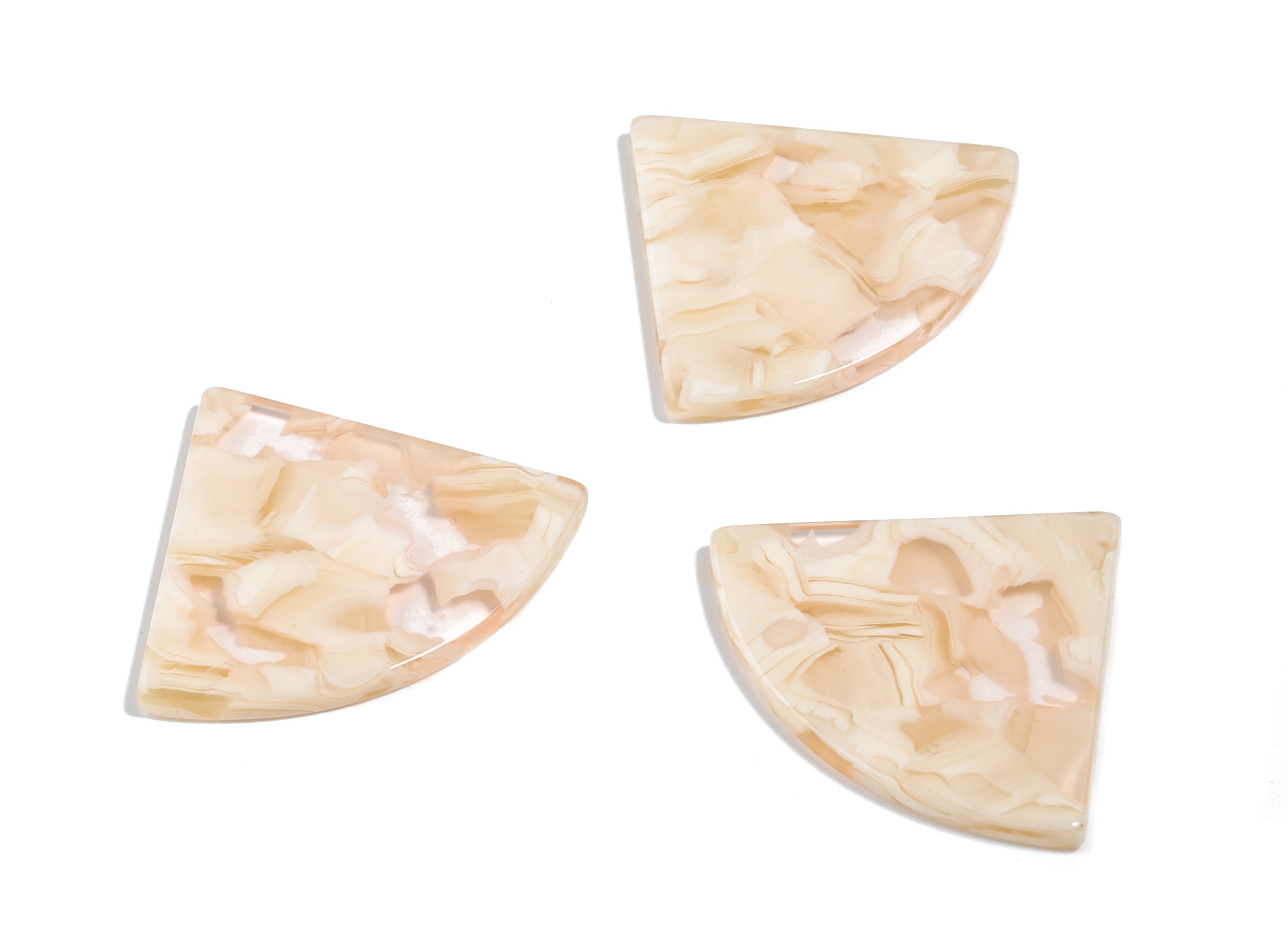 Acetate Pizza Charms - Pizza Earring & Pendant - Earring Findings - No Hole - Color Code: A461 - 34.71x28.41x2.62mm - AC1749-A461 - DOMEDBAZAAR