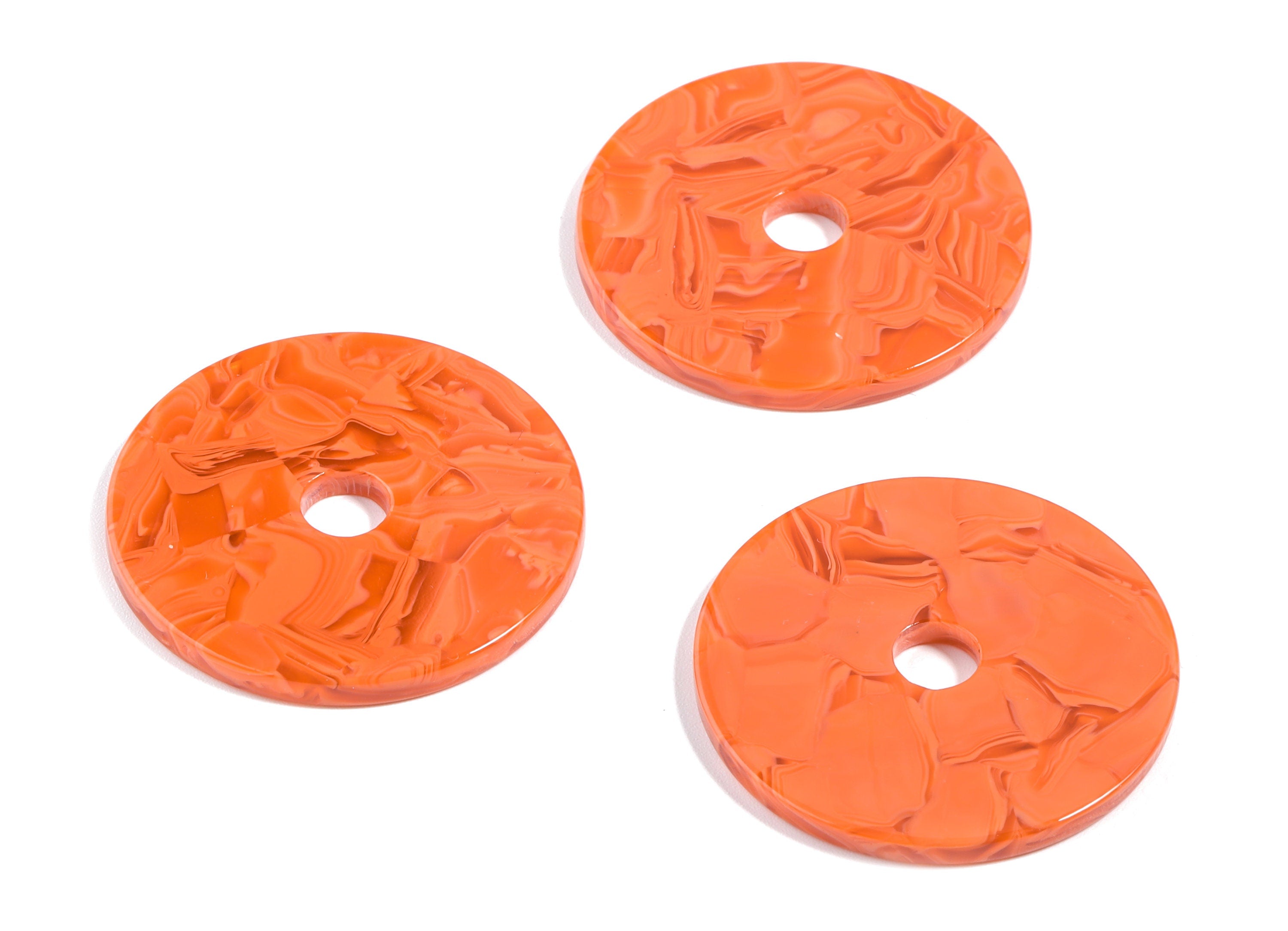 Acetate Round Charms - Circle Earring & Pendant - Earring Findings - Jewelry Supplies - Color Code: A459 - 30.49x30.49x2.6mm - AC1748-A459 - DOMEDBAZAAR