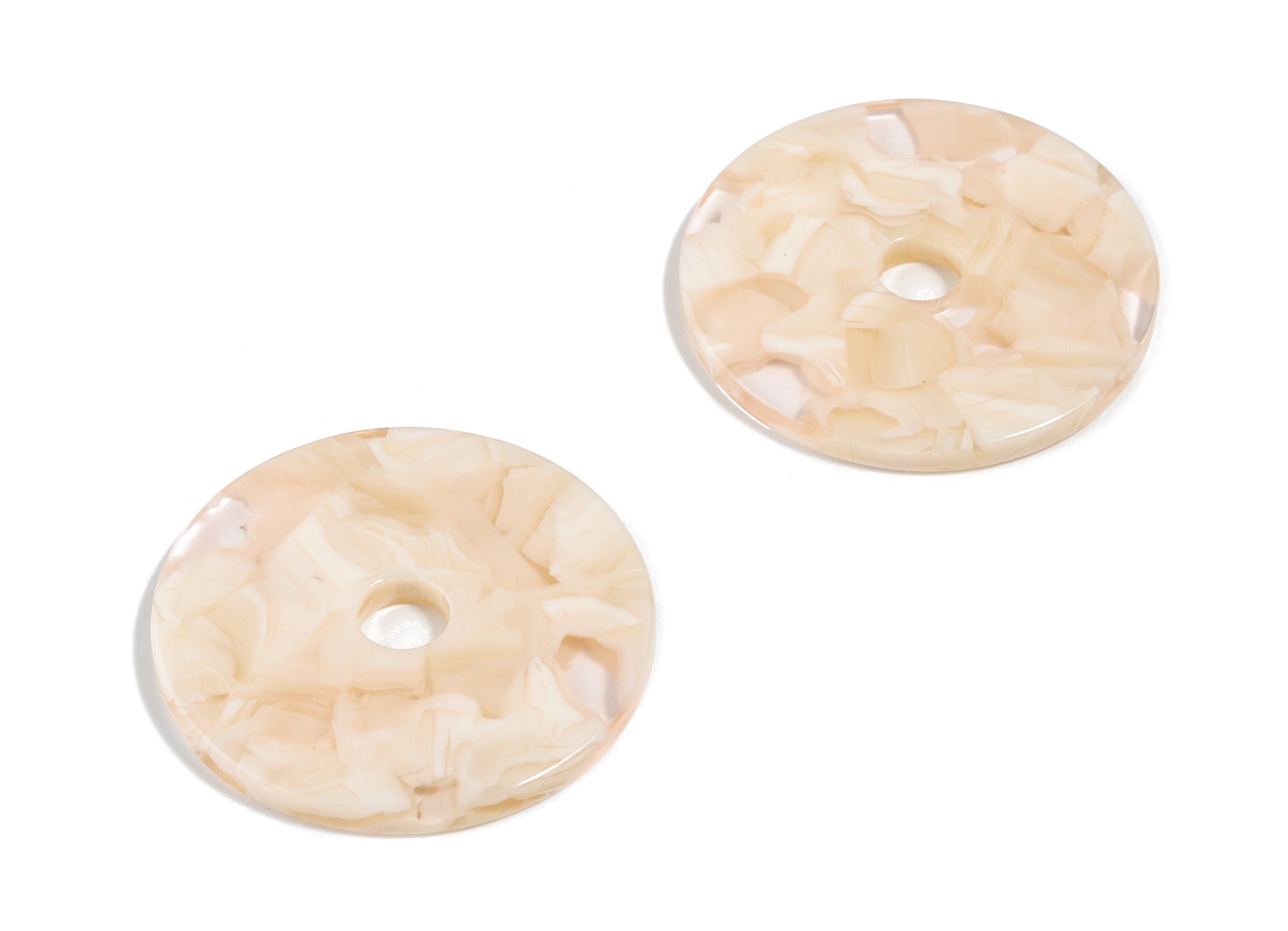 Acetate Round Charms - Circle Earring & Pendant - Earring Findings - Jewelry Supplies - Color Code: A461 - 30.49x30.49x2.6mm - AC1748-A461 - DOMEDBAZAAR