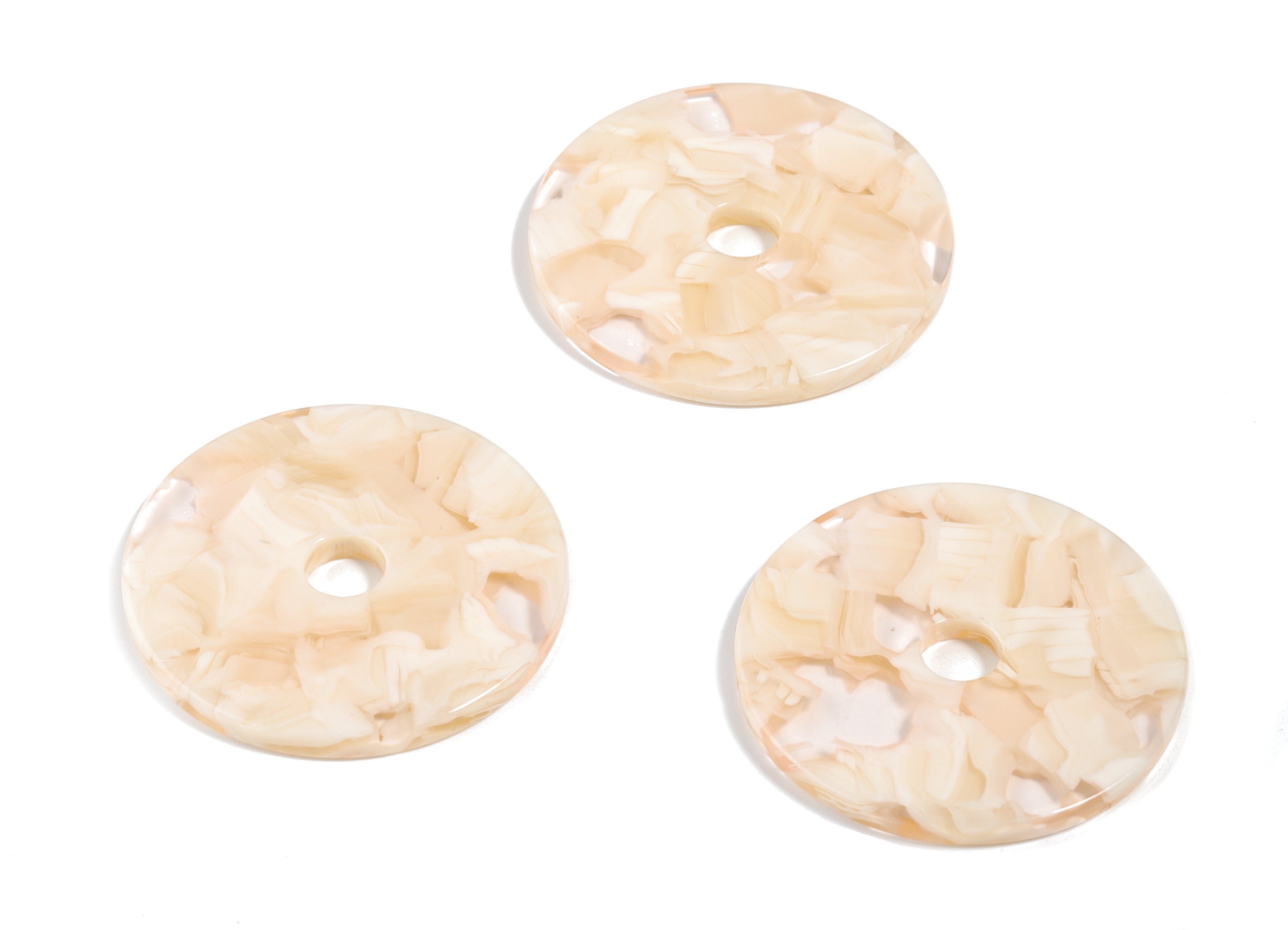 Acetate Round Charms - Circle Earring & Pendant - Earring Findings - Jewelry Supplies - Color Code: A461 - 30.49x30.49x2.6mm - AC1748-A461 - DOMEDBAZAAR