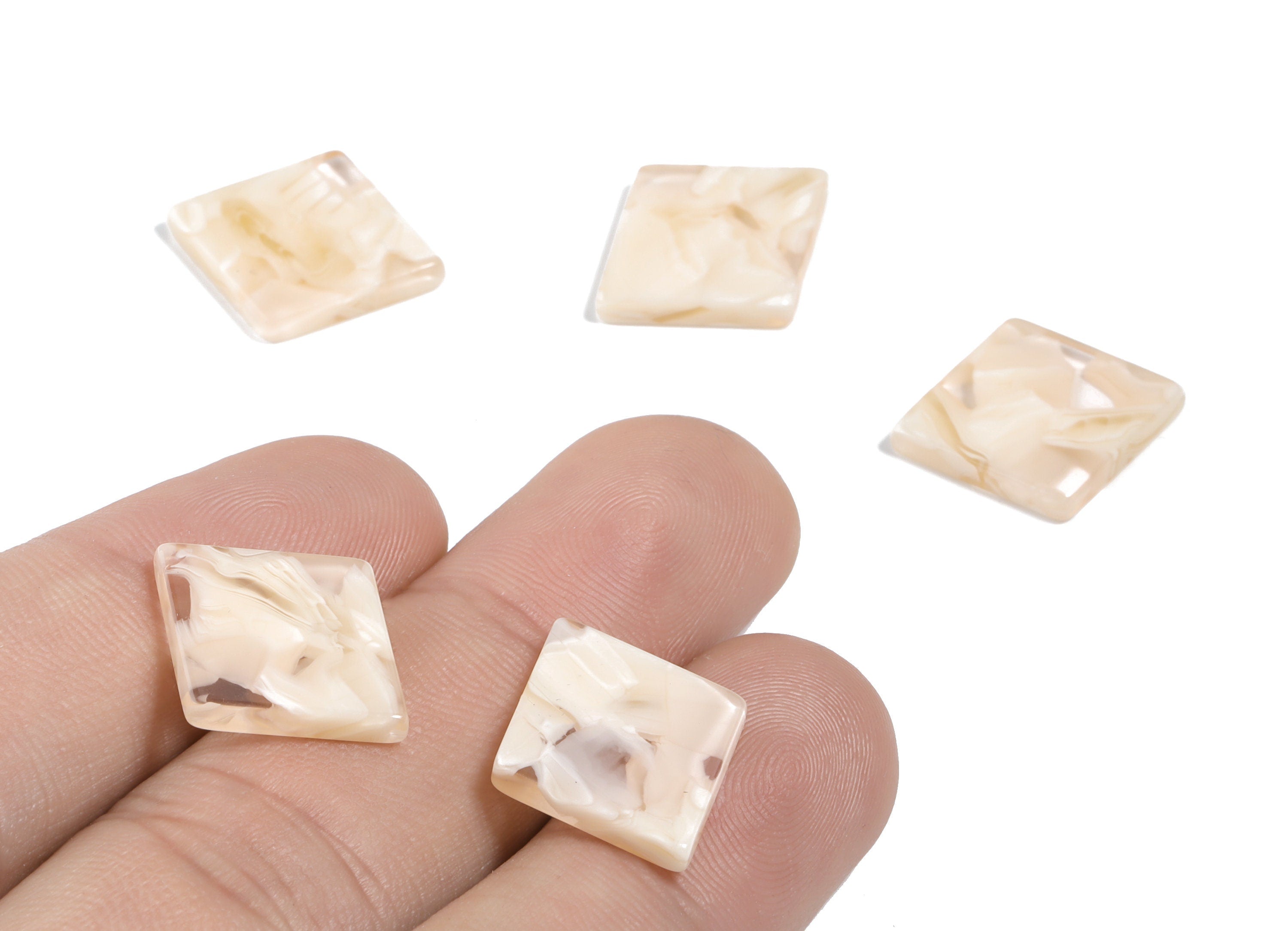 Acetate Rhombus Charms - Rhombus Earrings and Pendant - Jewelry Supplys - Color Code: A461 - 19.92x13.24x2.67mm - AC1750-A461 - DOMEDBAZAAR