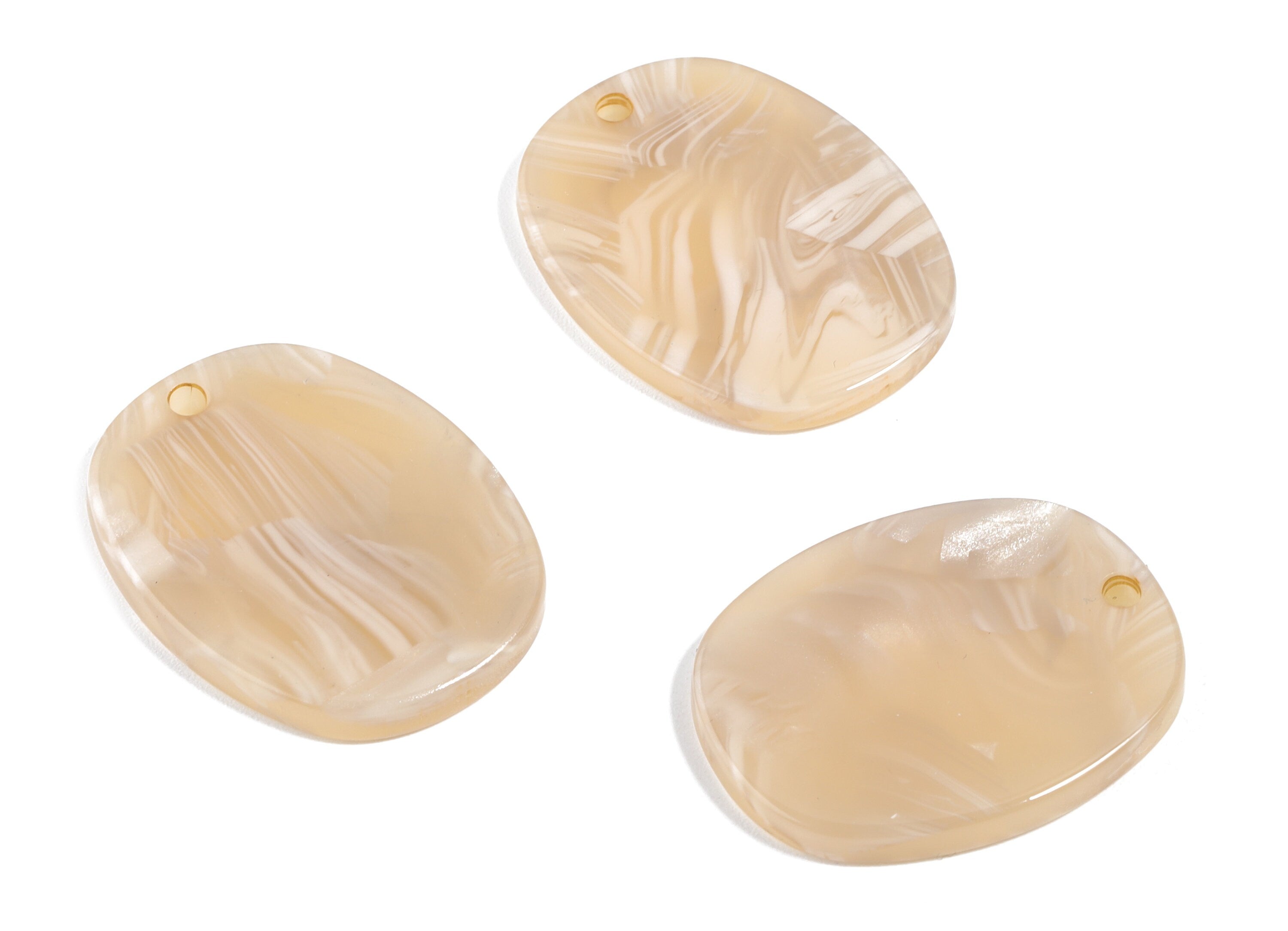 Acetate Acrylic Oval Earring Charms - Oval Pendant - Earring Findings - Jewelry Supplies - Color Code: A352 - 26.75x20.7x2.65mm - AC1158P - DOMEDBAZAAR