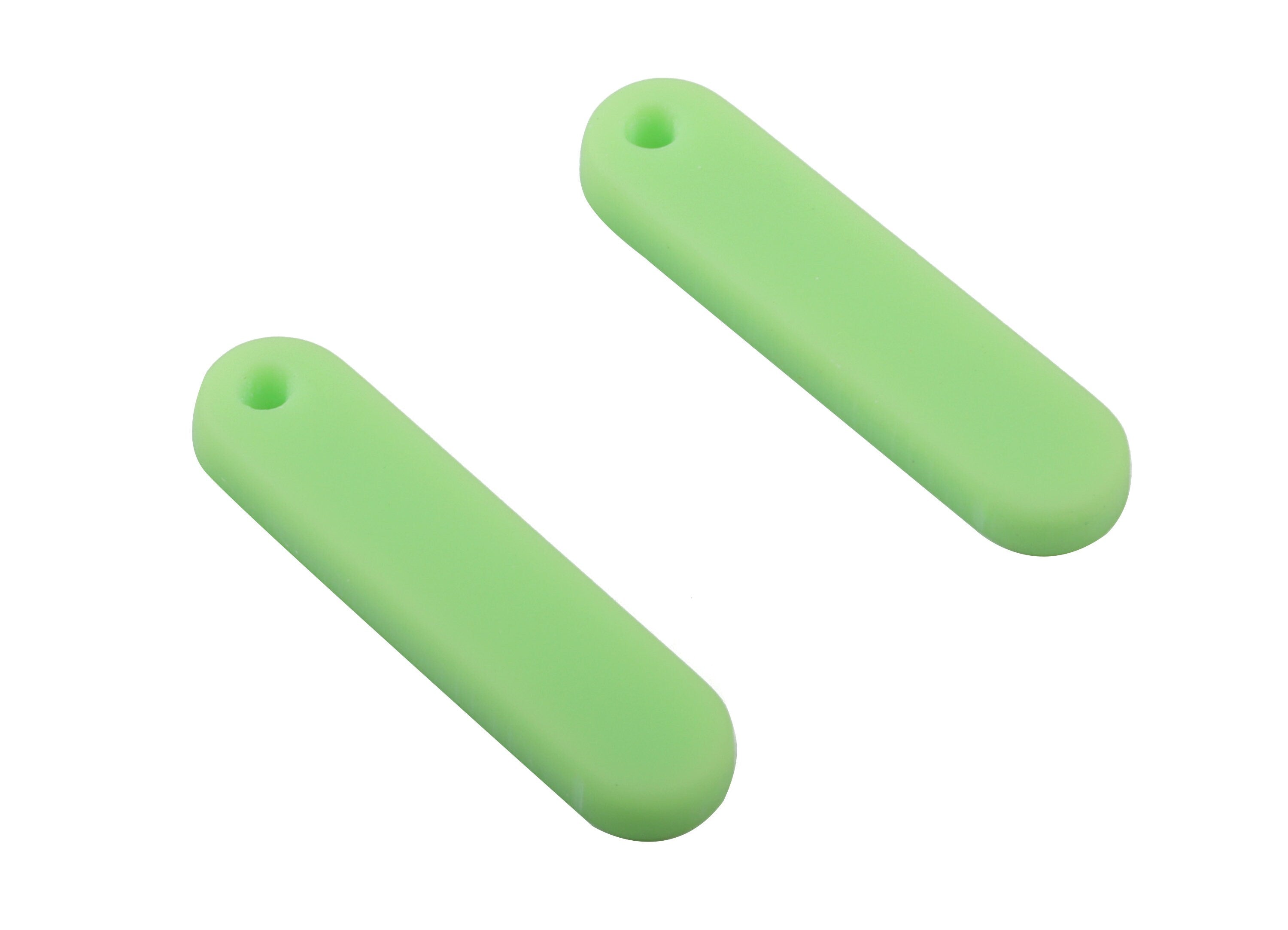 Acrylic Bar Earring Charms - Matte Mini Bar Earring - Earring Findings - Jewelry Supplies - Color Code:A469 - 20.82x5.06x2.24mm - AC1899A - DOMEDBAZAAR