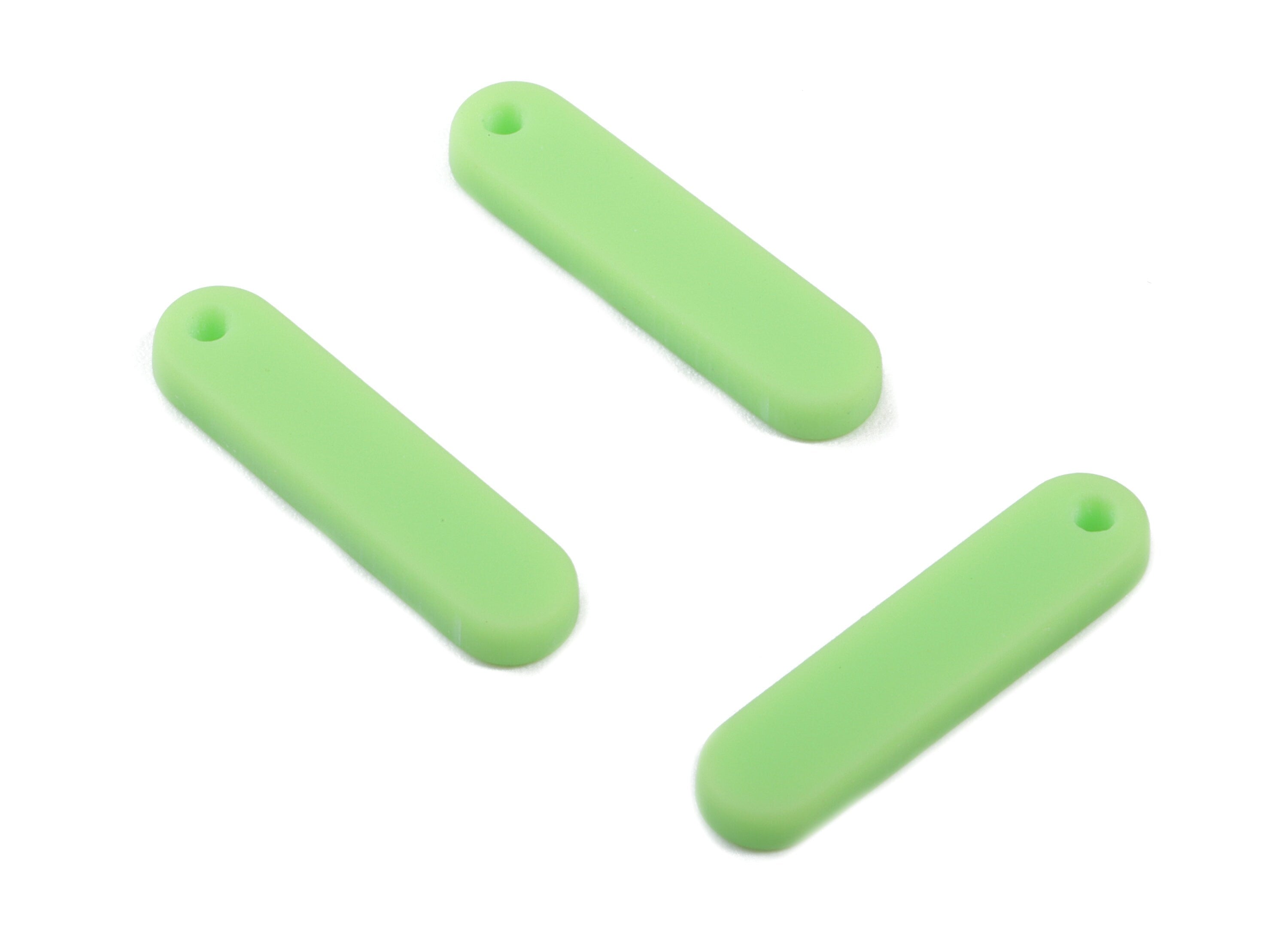 Acrylic Bar Earring Charms - Matte Mini Bar Earring - Earring Findings - Jewelry Supplies - Color Code:A469 - 20.82x5.06x2.24mm - AC1899A - DOMEDBAZAAR