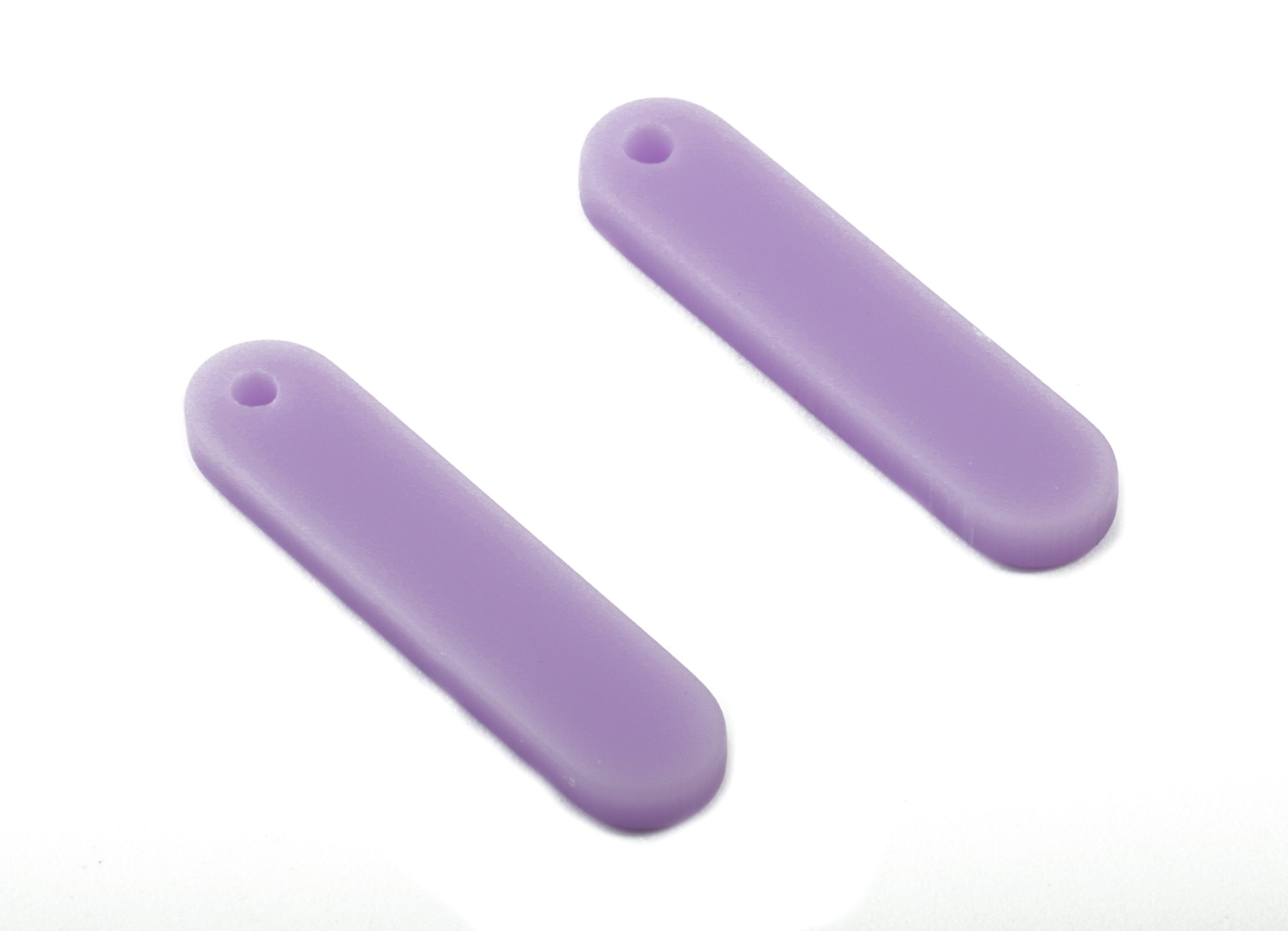 Acrylic Bar Earring Charms - Matte Mini Bar Earring - Earring Findings - Jewellery Supplies - Color Code:A468 - 20.82x5.06x2.24mm - AC1899B - DOMEDBAZAAR