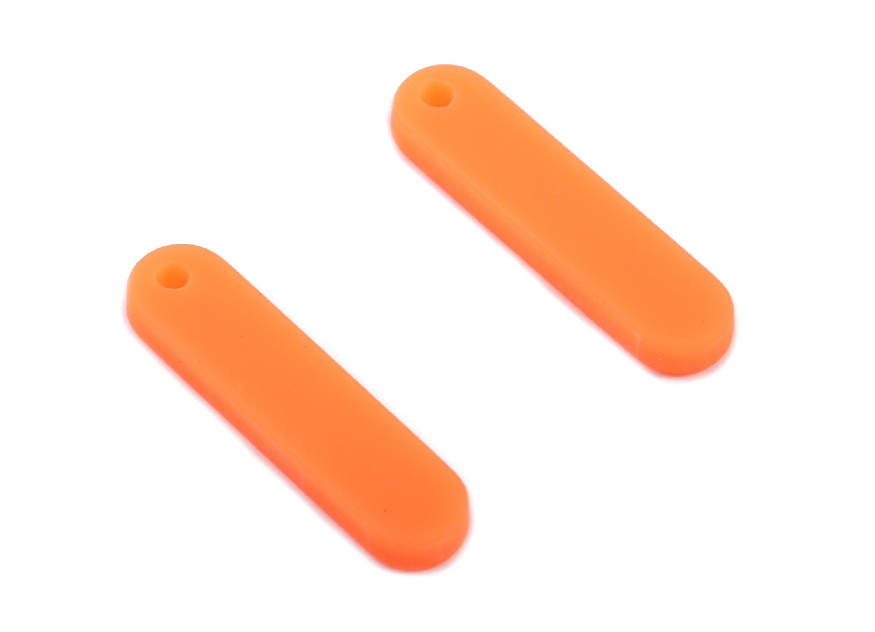 Acrylic Bar Earring Charms - Matte Mini Bar Earring - Earring Findings - Jewellery Supplies - Color Code:A466 - 20.82x5.06x2.24mm - AC1899D - DOMEDBAZAAR