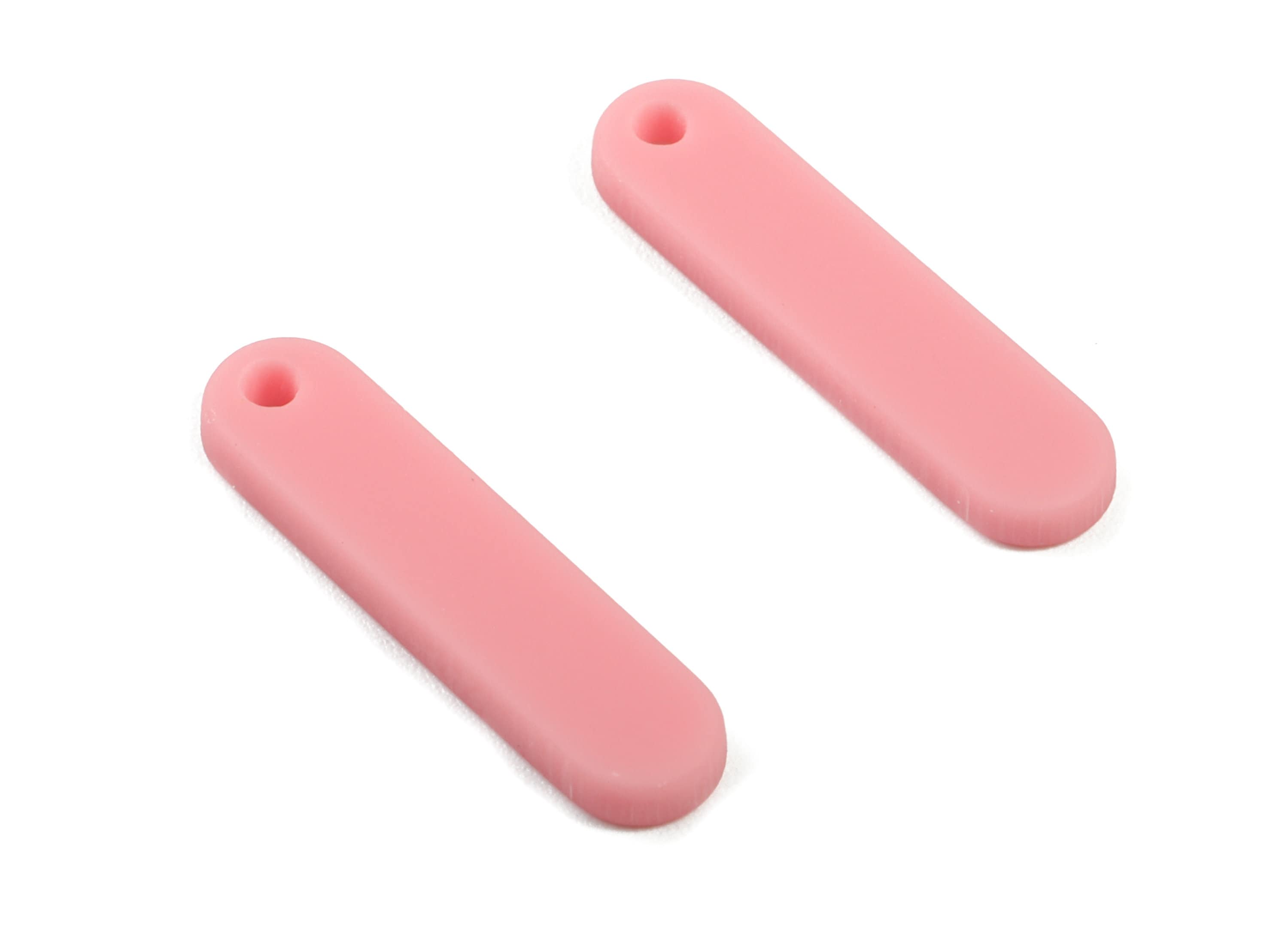 Acrylic Bar Earring Charms - Matte Mini Bar Earring - Earring Findings - Jewelry Supplies - Color Code:A471 - 20.82x5.06x2.24mm - AC1899F - DOMEDBAZAAR