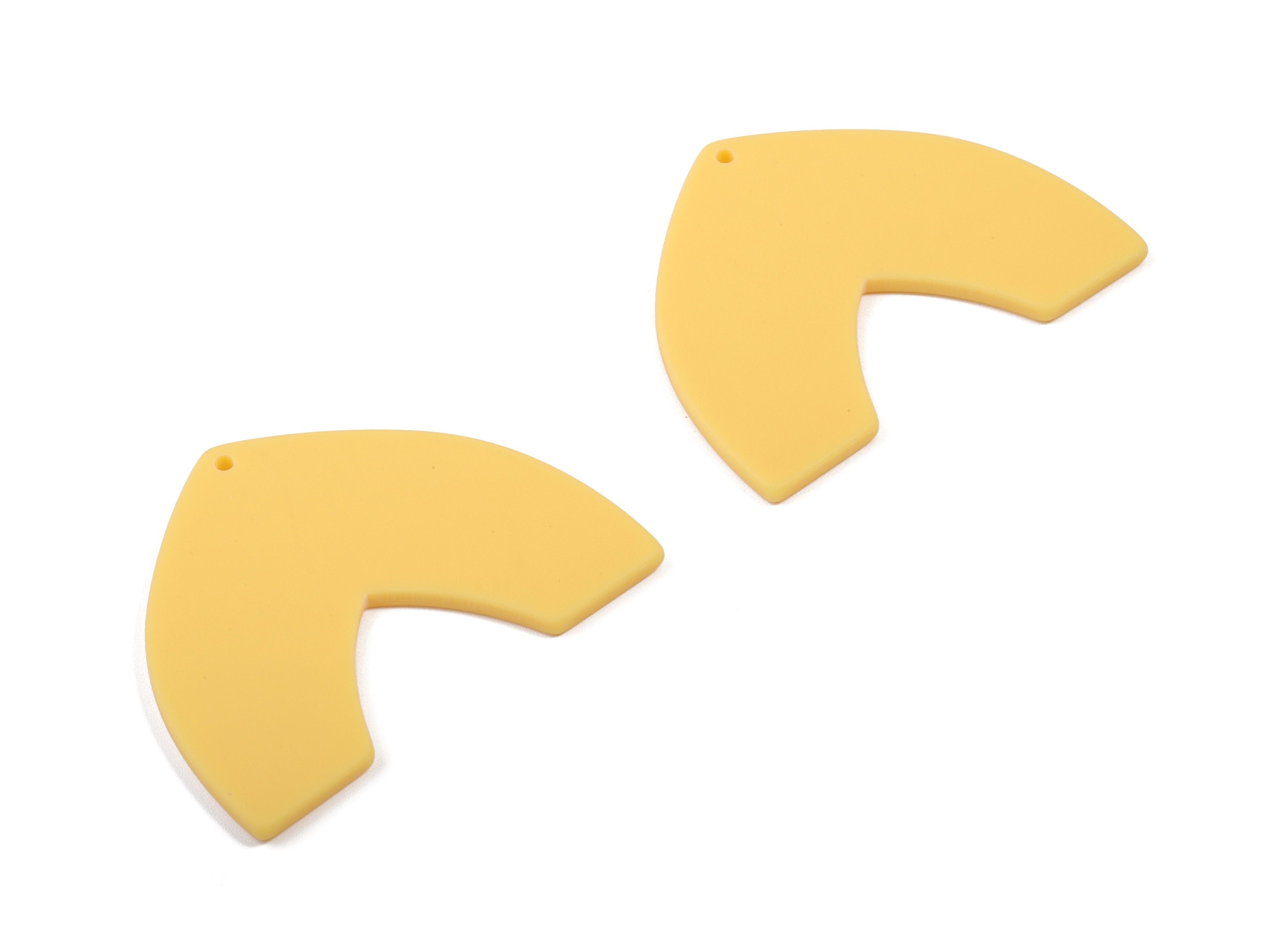 Acrylic Dome Earring Charms - Matte Dome Charm - Earring Findings - Jewellery Supplies - Color Code:A474 - 42.89x33.42x2.32mm - AC1880C - DOMEDBAZAAR