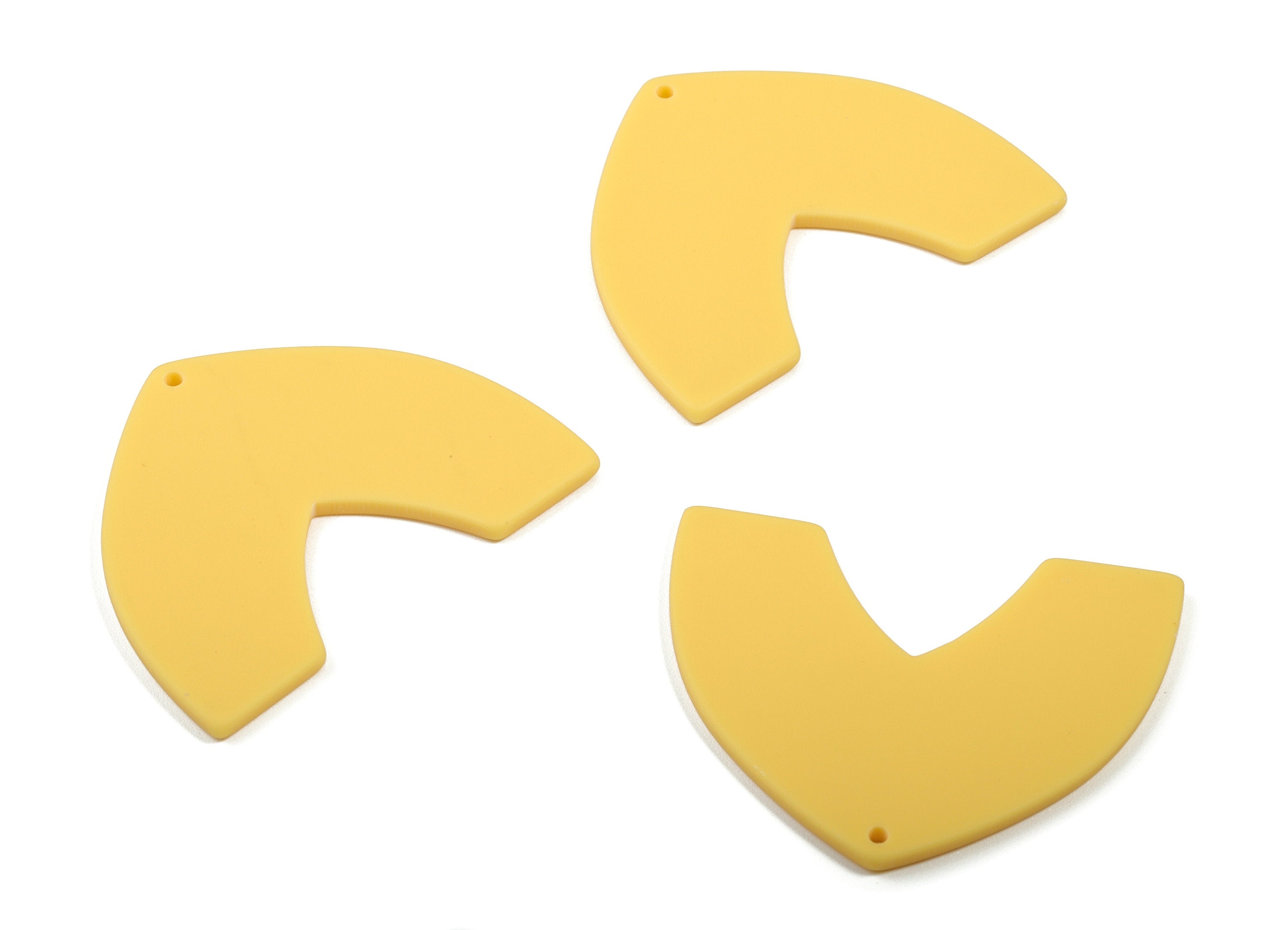 Acrylic Dome Earring Charms - Matte Dome Charm - Earring Findings - Jewellery Supplies - Color Code:A474 - 42.89x33.42x2.32mm - AC1880C - DOMEDBAZAAR