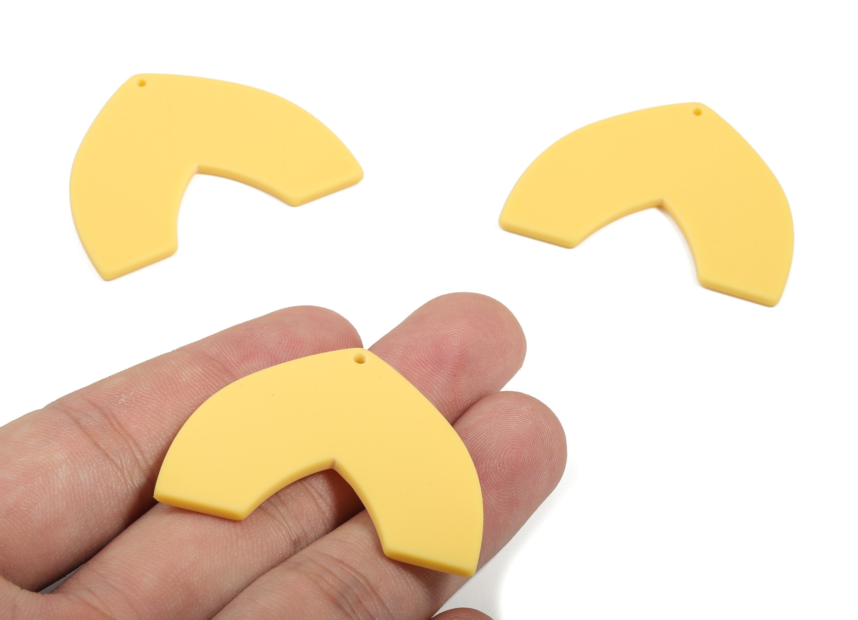 Acrylic Dome Earring Charms - Matte Dome Charm - Earring Findings - Jewellery Supplies - Color Code:A474 - 42.89x33.42x2.32mm - AC1880C - DOMEDBAZAAR