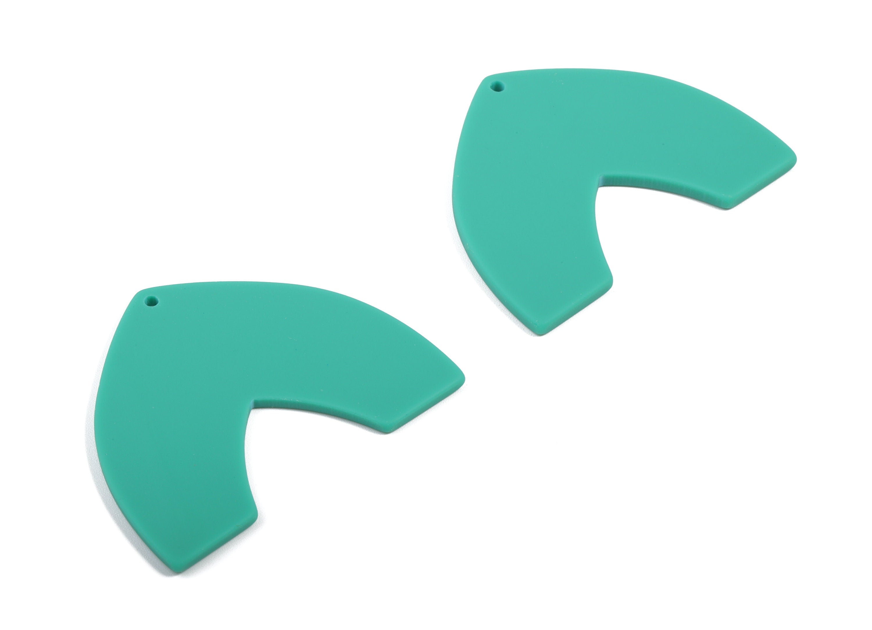 Acrylic Dome Earring Charms - Matte Dome Charm - Earring Findings - Jewellery Supplies - Color Code:A478 - 42.89x33.42x2.32mm - AC1880D - DOMEDBAZAAR