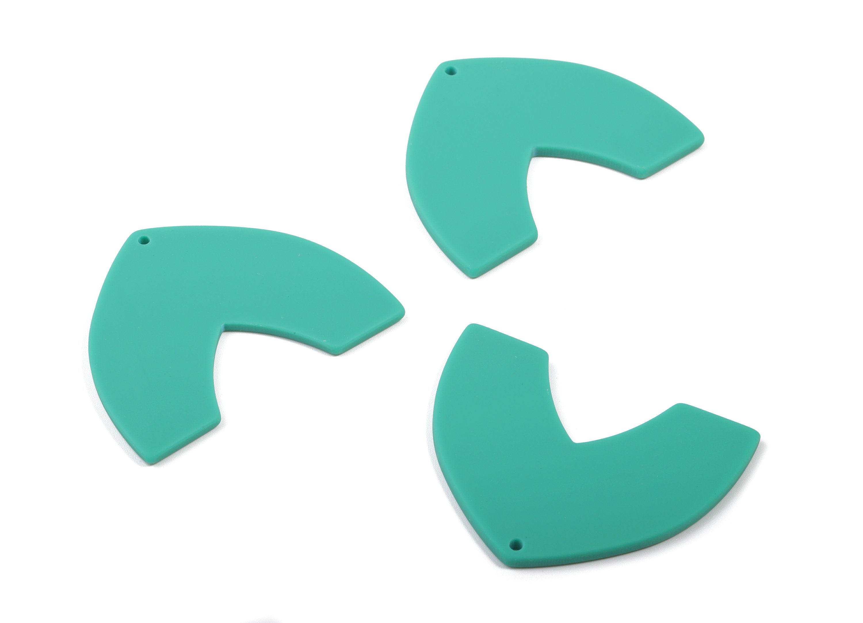 Acrylic Dome Earring Charms - Matte Dome Charm - Earring Findings - Jewellery Supplies - Color Code:A478 - 42.89x33.42x2.32mm - AC1880D - DOMEDBAZAAR