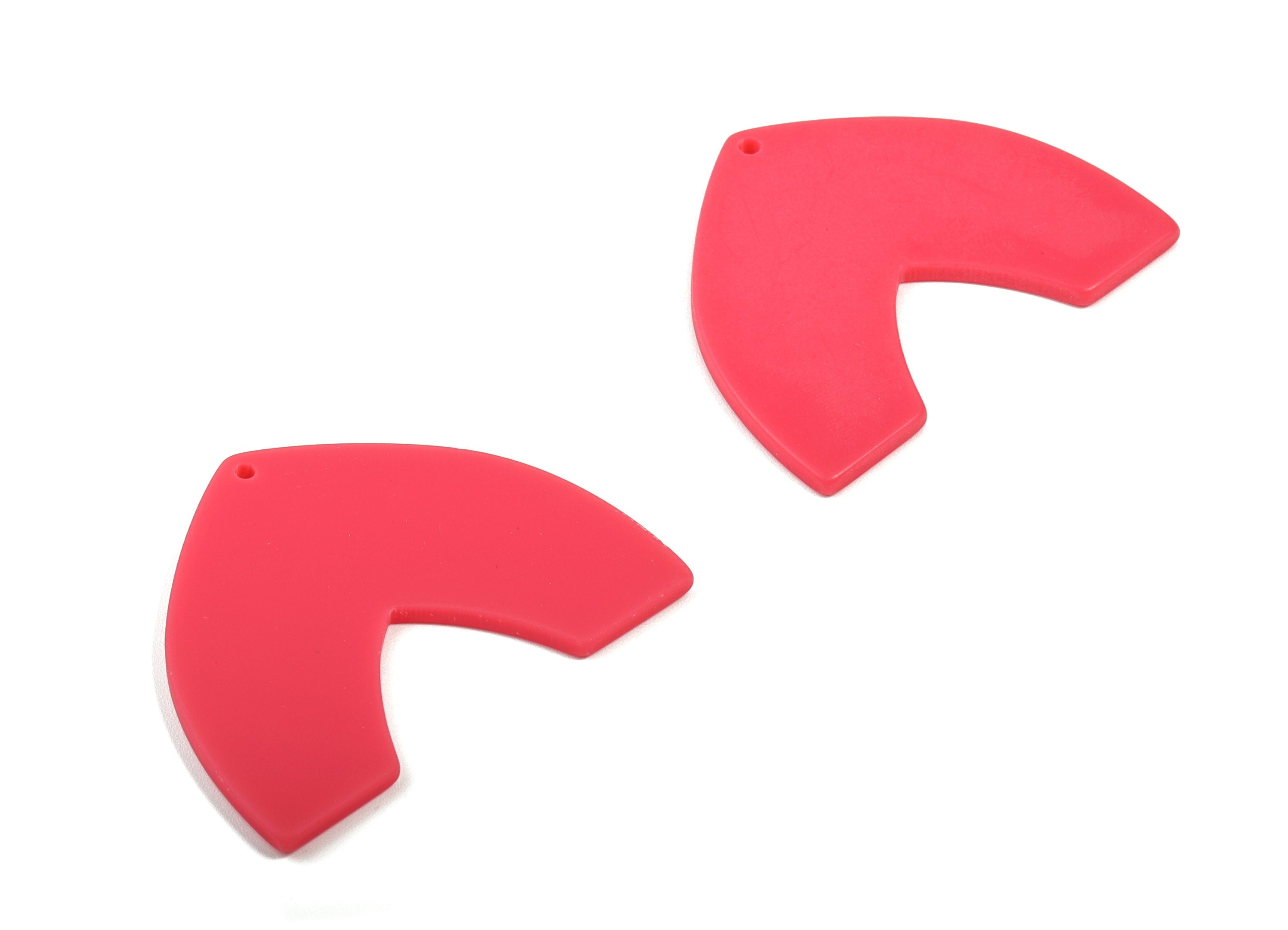 Acrylic Dome Earring Charms - Matte Dome Charm - Earring Findings - Jewellery Supplies - Color Code:A477 - 42.89x33.42x2.32mm - AC1880A - DOMEDBAZAAR