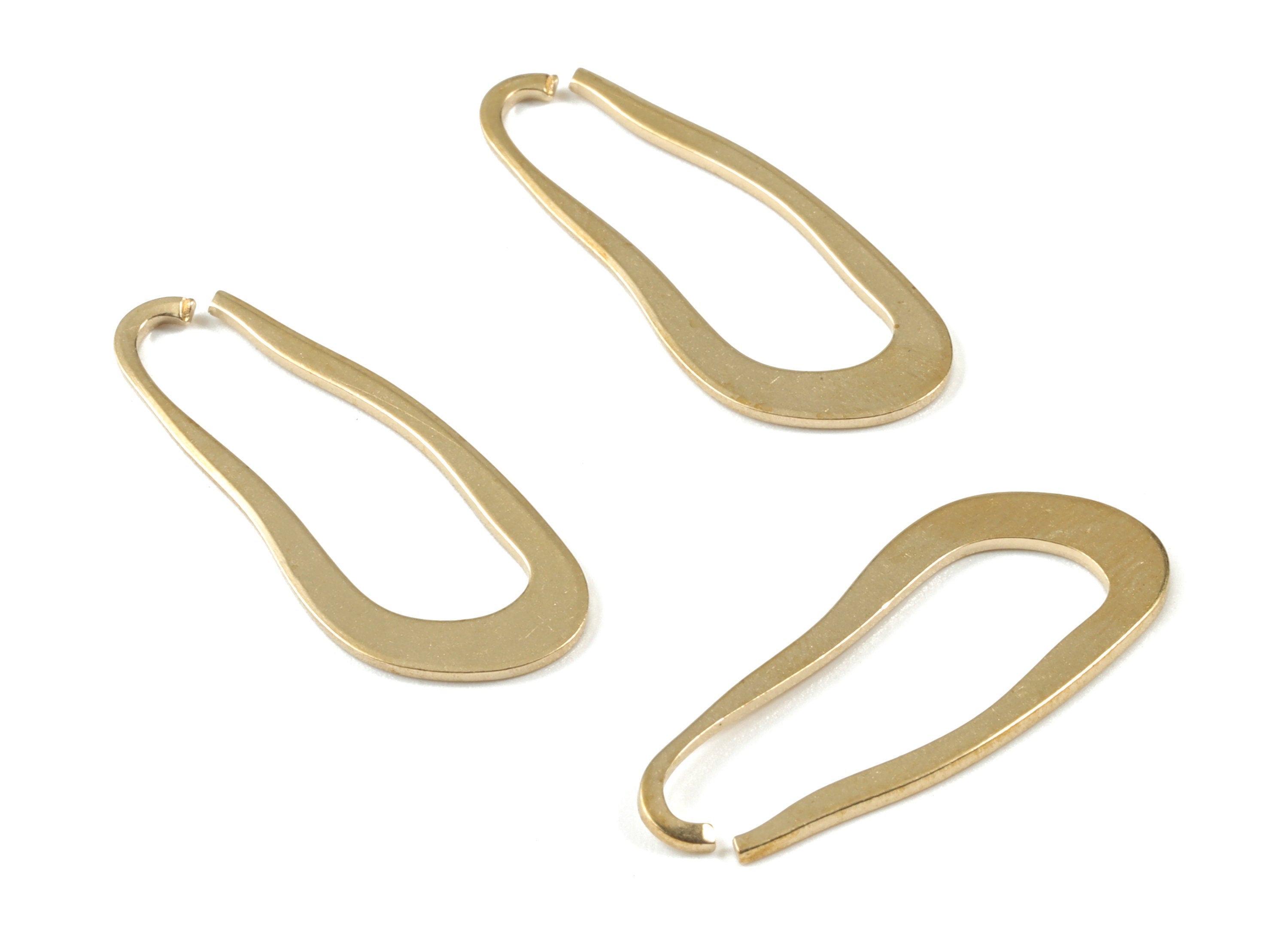 Brass Drop Earring Wire - Raw Brass Drop Earring Hook - Earring Hook - Jewelry Supplies - 31.65x12.97x1.01mm - PP3555 - DOMEDBAZAAR