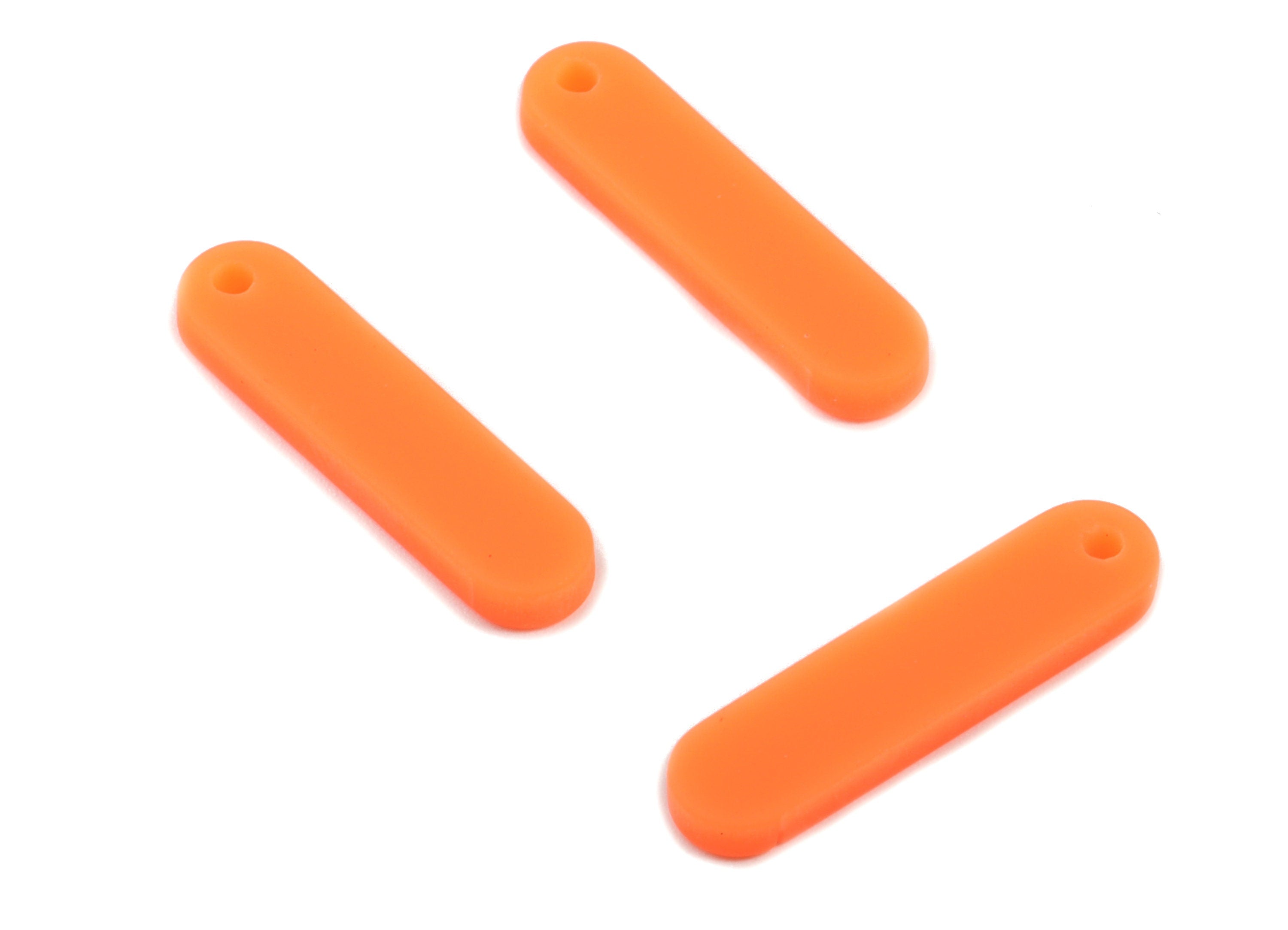 Acrylic Bar Earring Charms - Matte Mini Bar Earring - Earring Findings - Jewellery Supplies - Color Code:A466 - 20.82x5.06x2.24mm - AC1899D - DOMEDBAZAAR