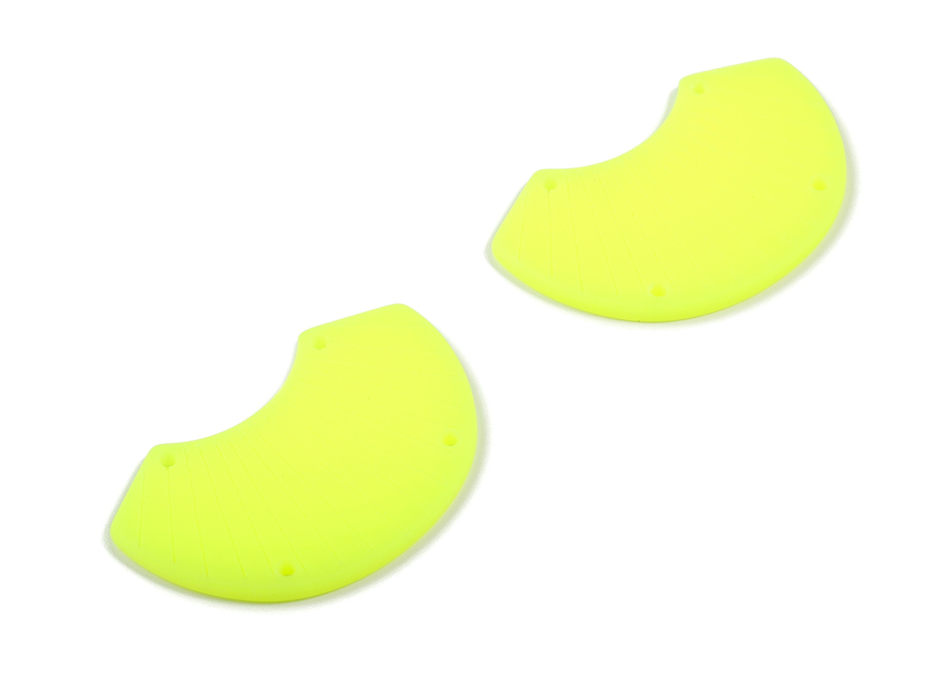 Acrylic Shell Earring Connector - Matte Sheall Earring Charms - Jewelry Supplies - 4 Holes - Color Code:A470 - 36.53x23.27x2.16mm - AC1892H - DOMEDBAZAAR