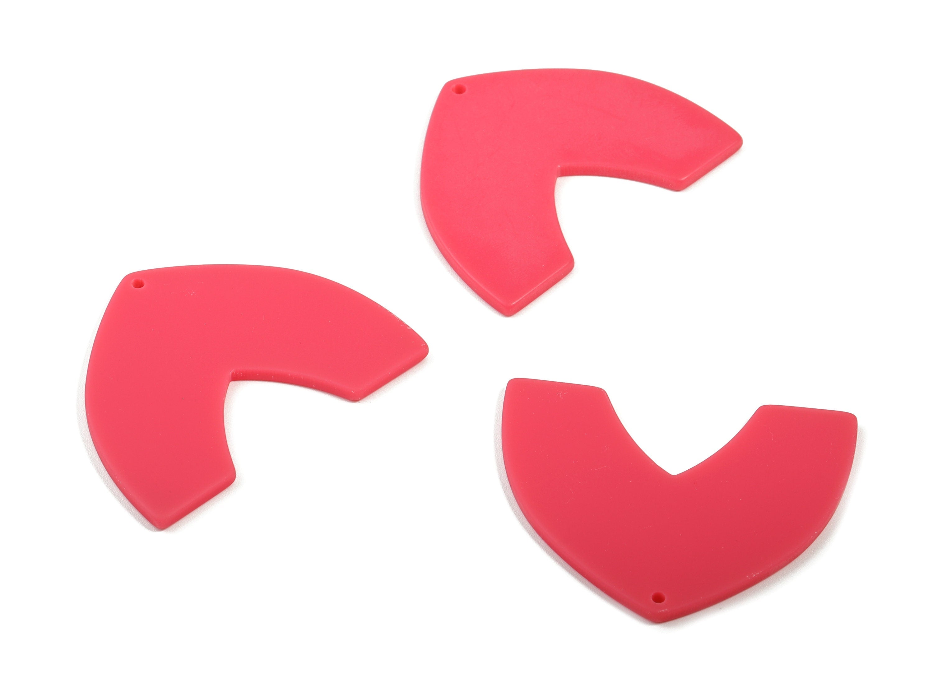 Acrylic Dome Earring Charms - Matte Dome Charm - Earring Findings - Jewellery Supplies - Color Code:A477 - 42.89x33.42x2.32mm - AC1880A - DOMEDBAZAAR