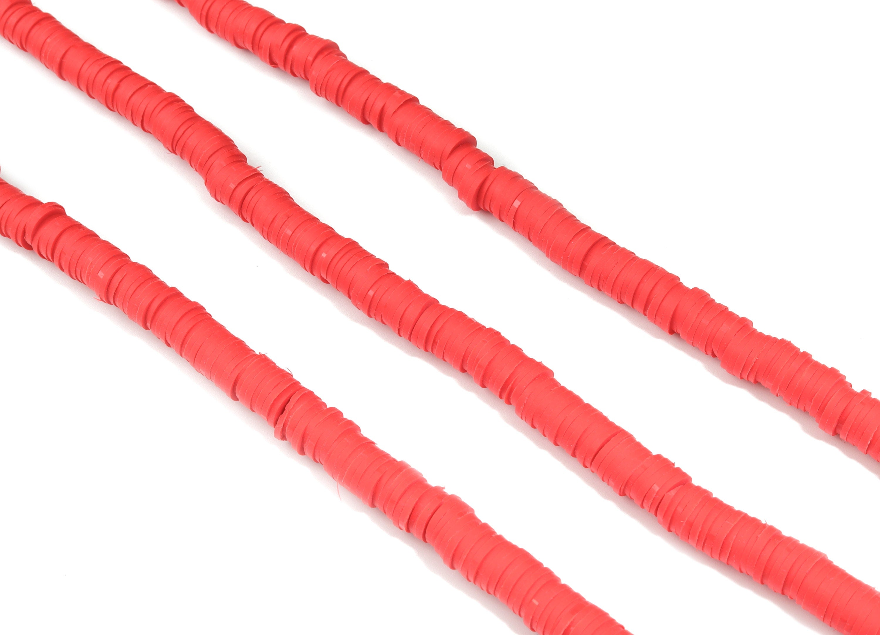 Vinyl Heishi Bead Clay Disc - 7.7mm African Colored Disc Spacer Beads - Polymer Clay Disc Beads 16.9"" / 1 strand - 430x7x1.1mm - NS1065-P8 - DOMEDBAZAAR