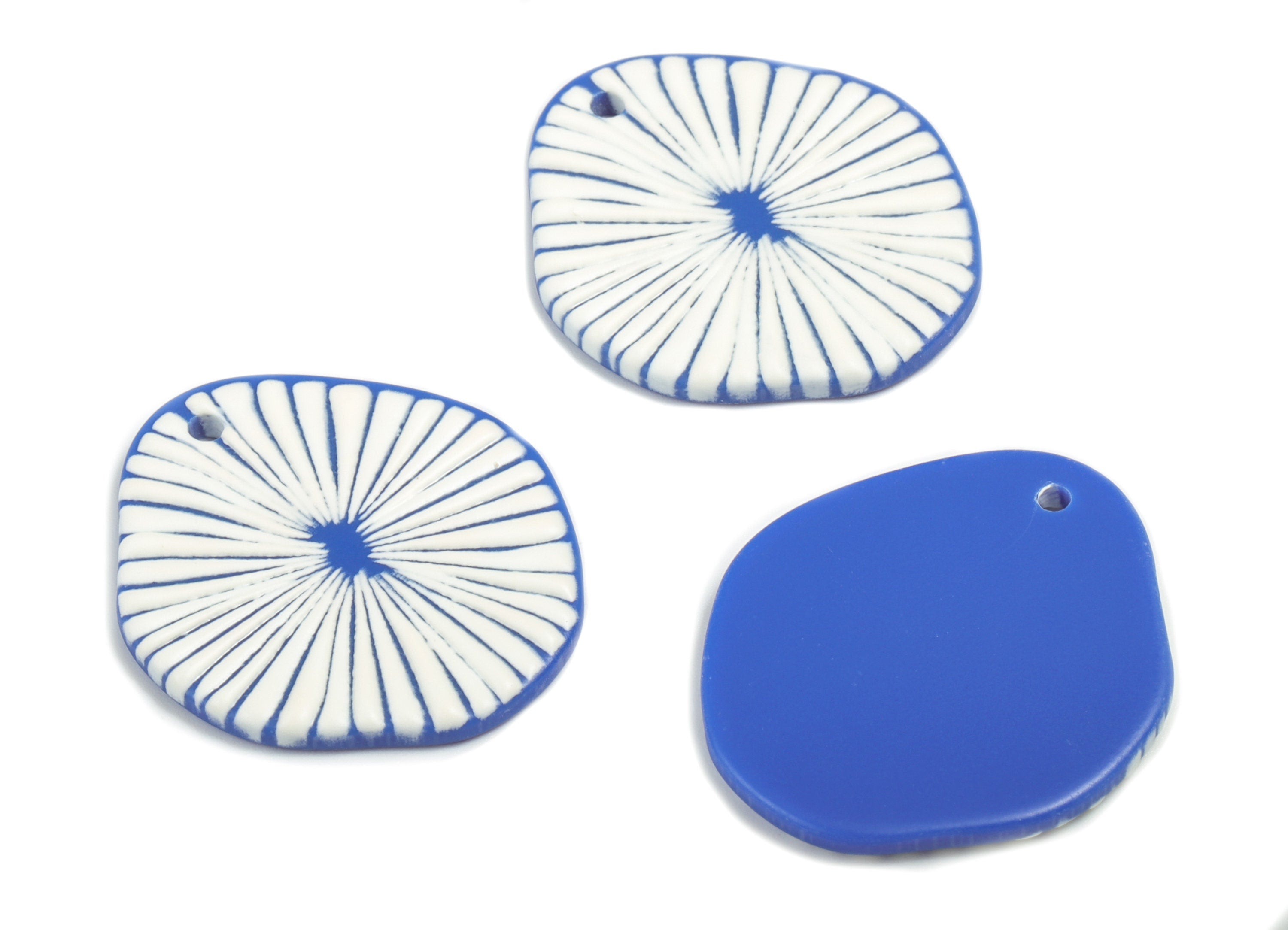 Acrylic Geometric Earring Charms - Printing Geometric Acrylic Charm - Earring Findings - Jewellery Supplies - 31.15x26.98x2.57mm - AC1953A - DOMEDBAZAAR