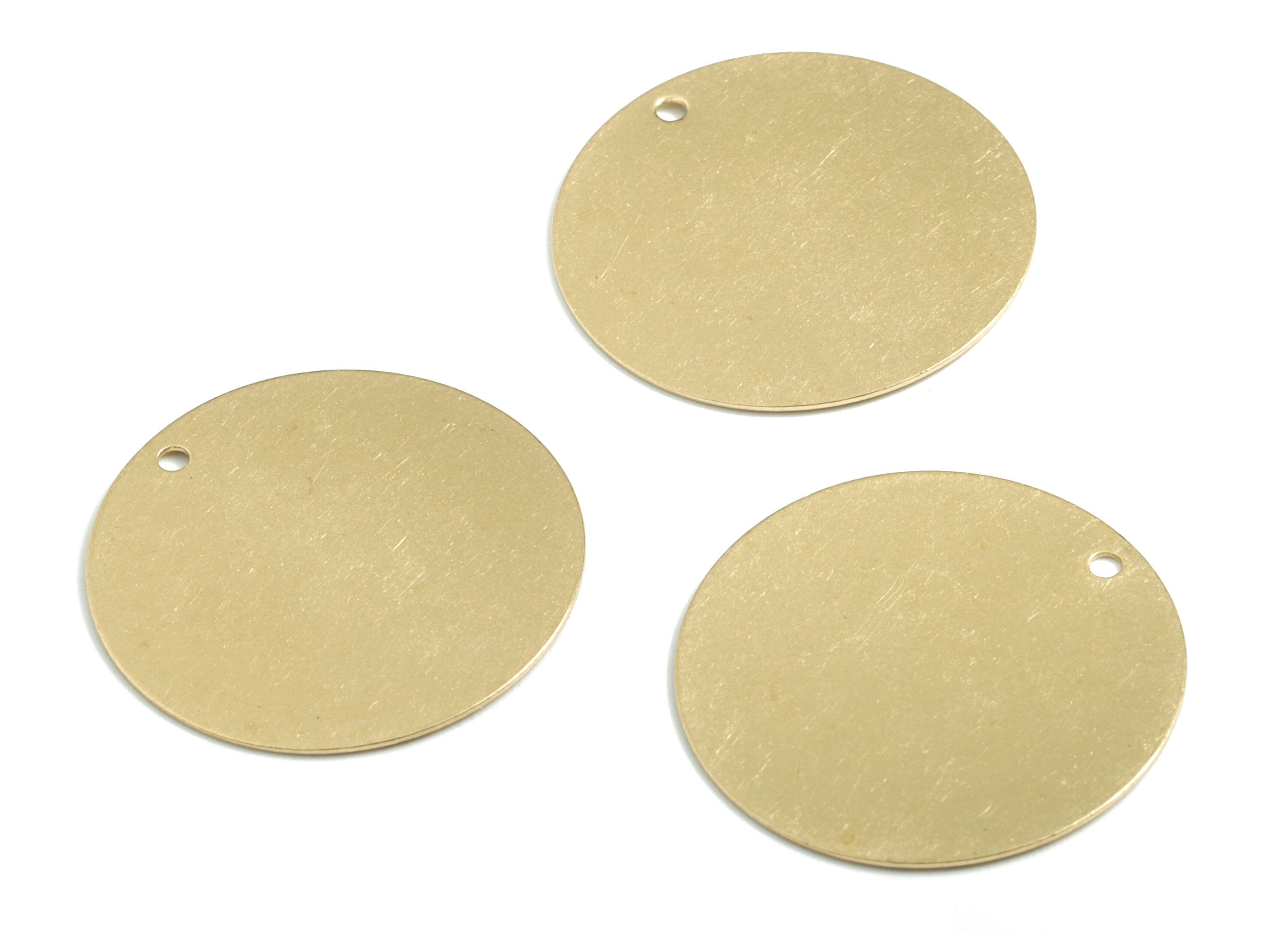 Personalized stamping blank - Brass Round Stamping Blank - Raw Brass Round Earring Charms and Pendant - 23x23x0.4mm - PP3574 - DOMEDBAZAAR
