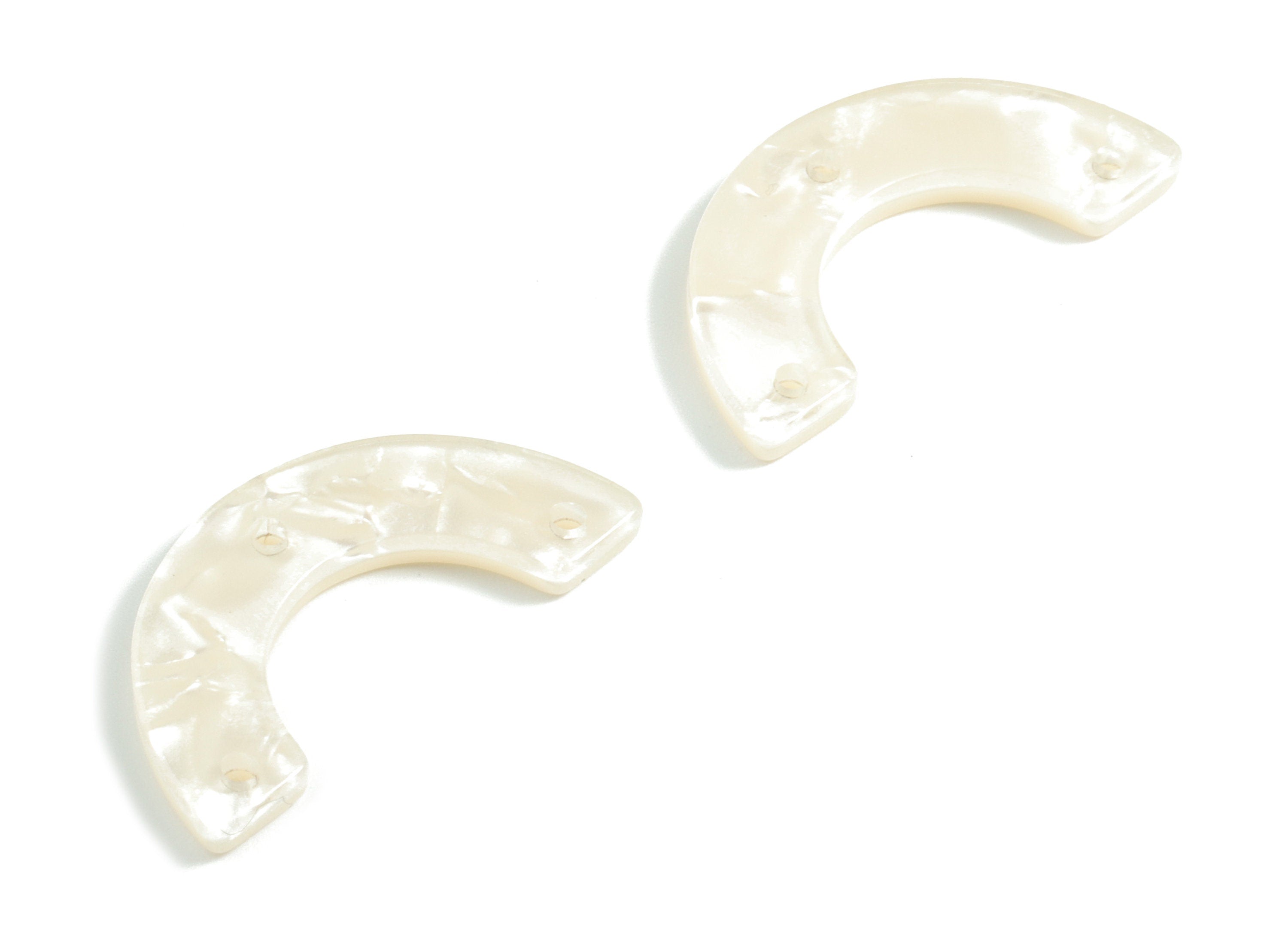 Acrylic U Earring Connector - Horsehoe 3 Holes Earring Charm - Jewelry Supplies - Color Code: A431 - 29.95x15.1x2.46mm - AC1355-A31 - DOMEDBAZAAR