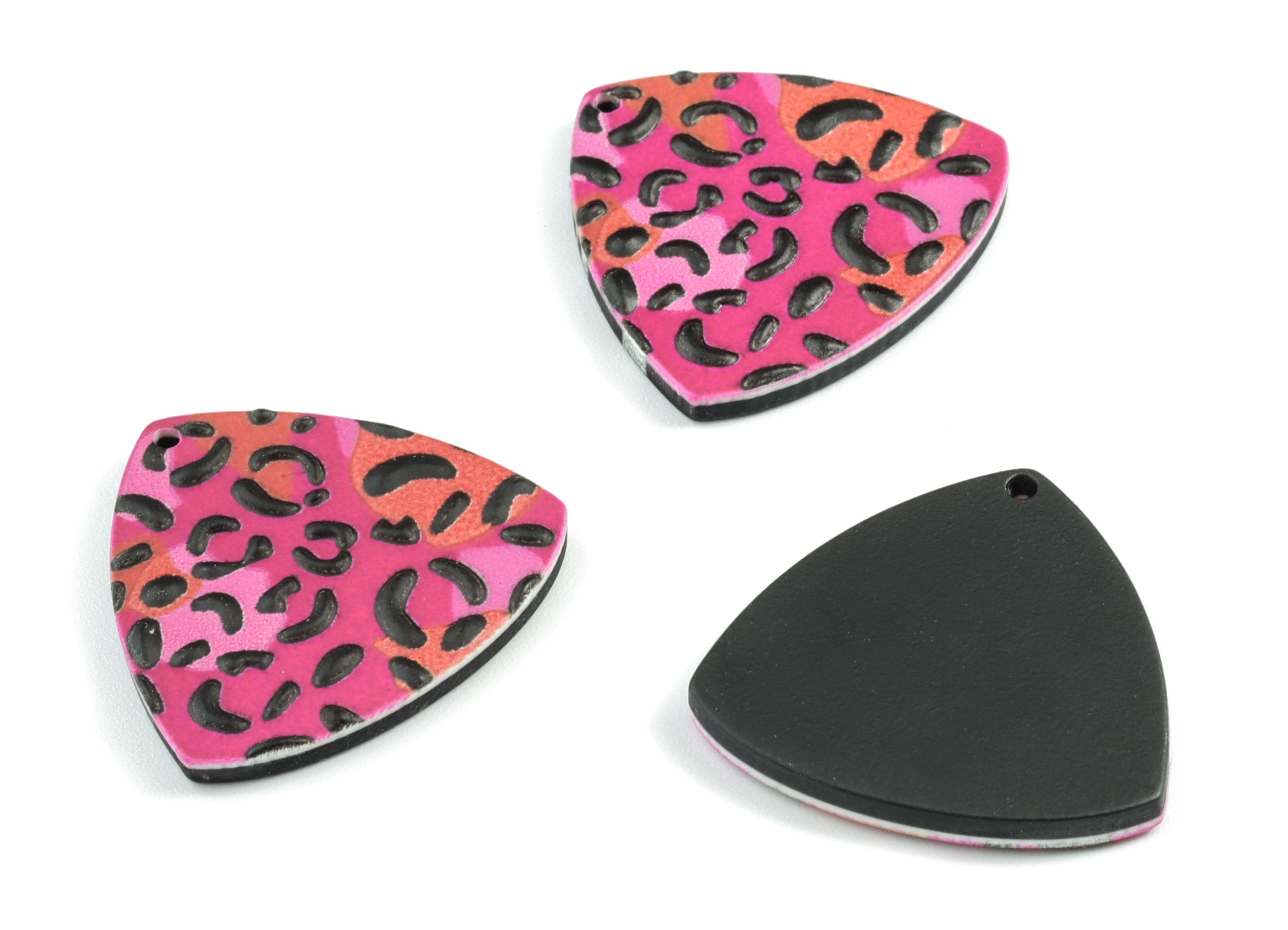 Acrylic Geometry Earring Charms - Acrylic Geometry Charm - Earring Findings - Jewelry Supplies - 25.16x23.82x2.66mm - AC1981A - DOMEDBAZAAR