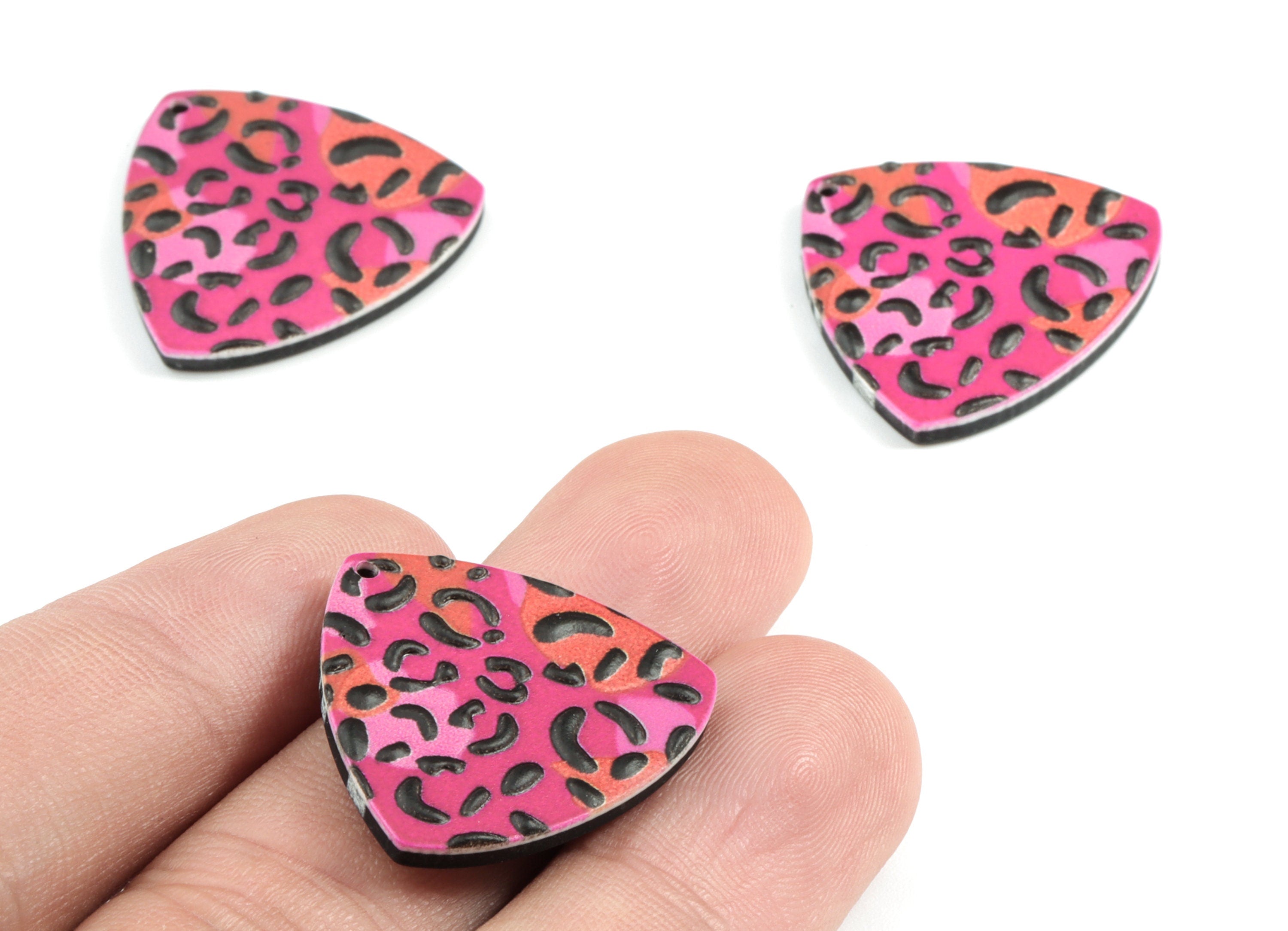 Acrylic Geometry Earring Charms - Acrylic Geometry Charm - Earring Findings - Jewelry Supplies - 25.16x23.82x2.66mm - AC1981A - DOMEDBAZAAR