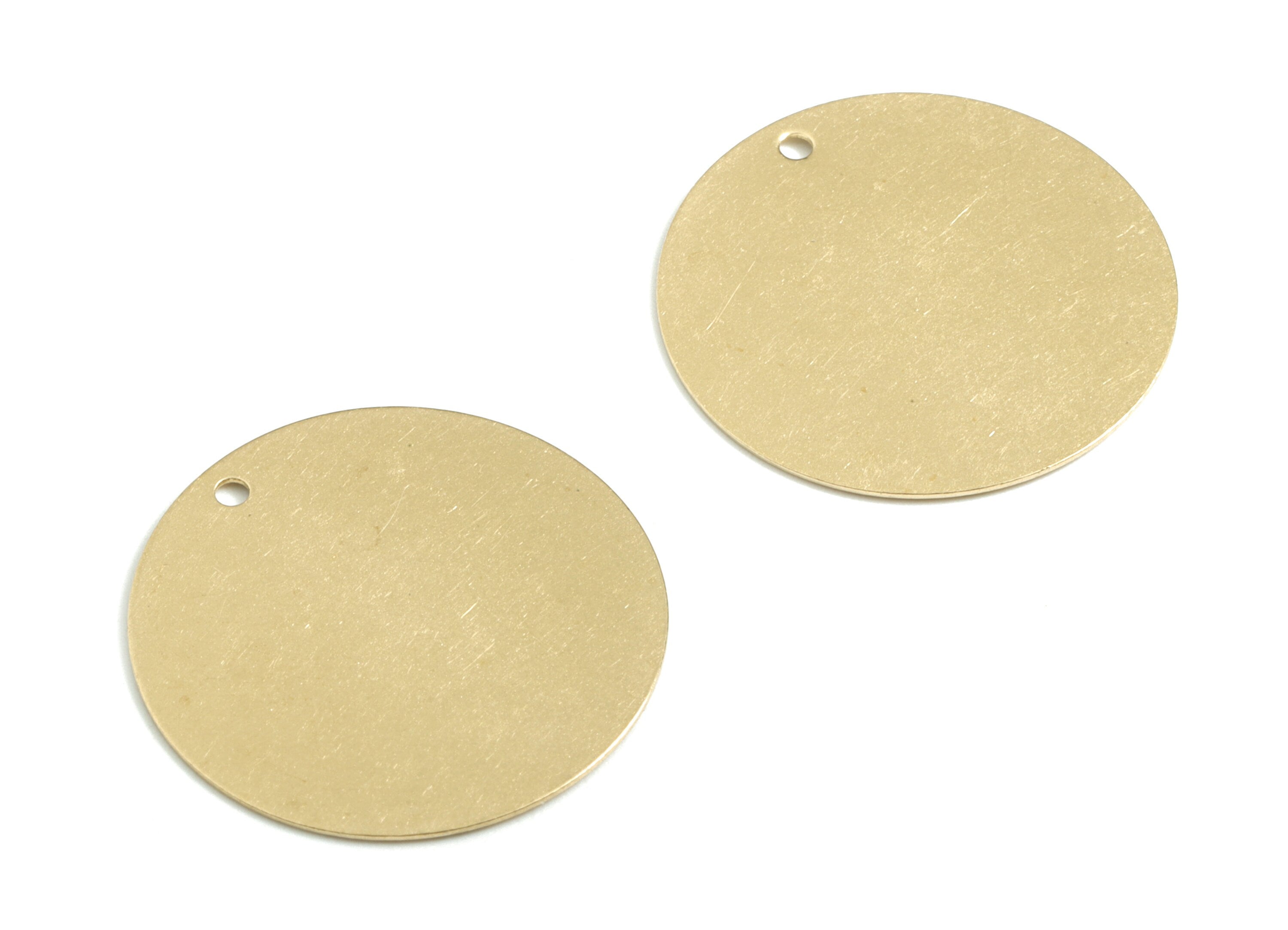 Personalized stamping blank - Brass Round Stamping Blank - Raw Brass Round Earring Charms and Pendant - 23x23x0.4mm - PP3574 - DOMEDBAZAAR