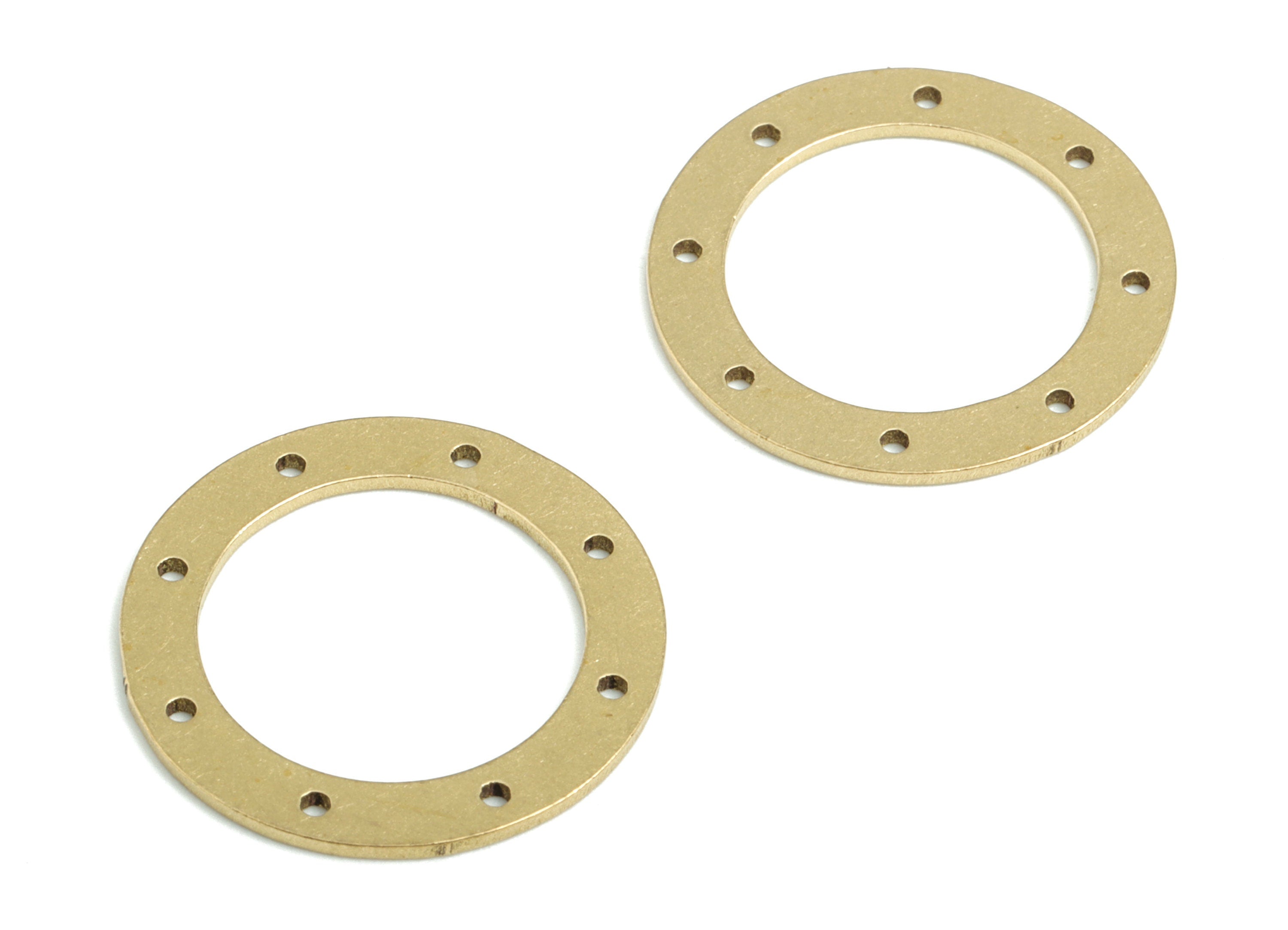 Brass Hoop Earring Charms - Raw Brass Round Connector - 8 Holes Circle Charm - Jewelry Supplies - 19.94x19.94x0.81mm - PPM2487 - DOMEDBAZAAR