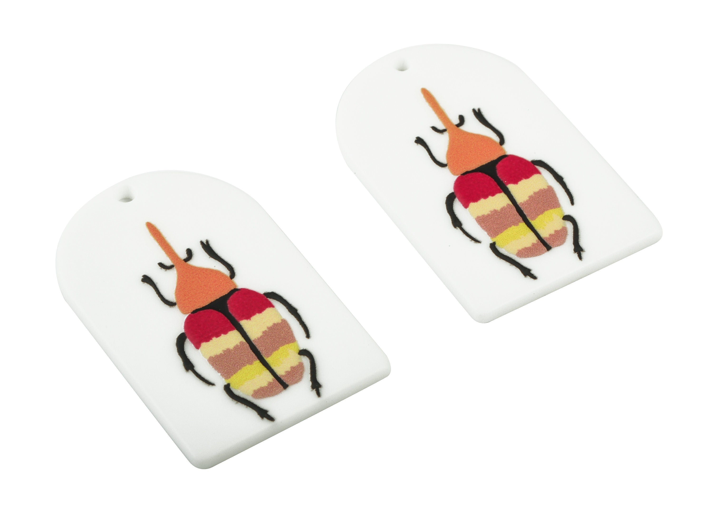 Acrylic Butterfly Earring Charms - Acrylic Butterfly Pandant - Earring Findings - Jewelry Supplies - 39.83x25.58x2.37mm - AC2023C - DOMEDBAZAAR