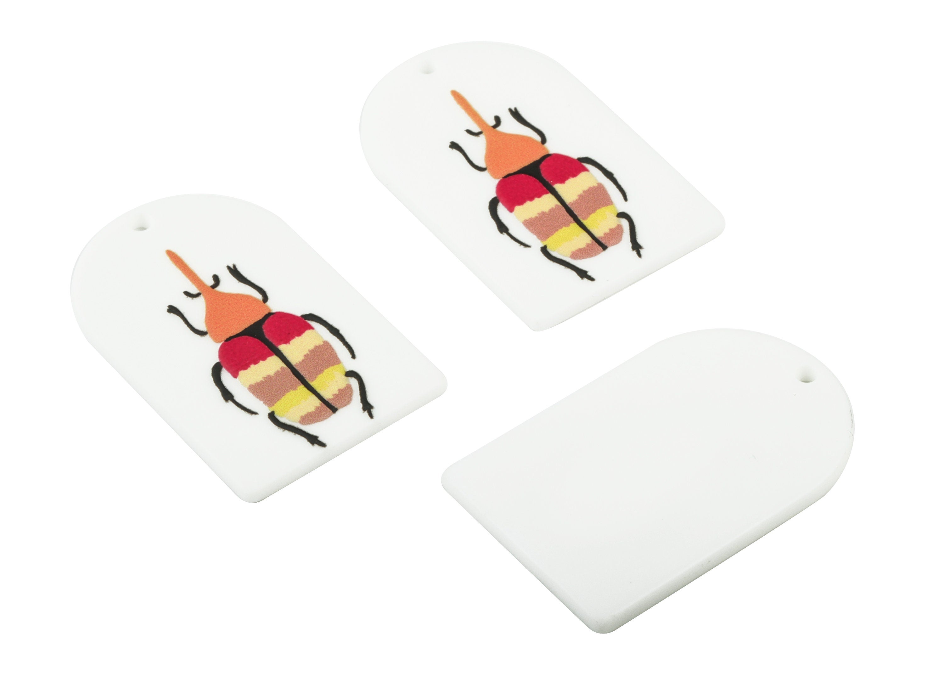 Acrylic Butterfly Earring Charms - Acrylic Butterfly Pandant - Earring Findings - Jewelry Supplies - 39.83x25.58x2.37mm - AC2023C - DOMEDBAZAAR