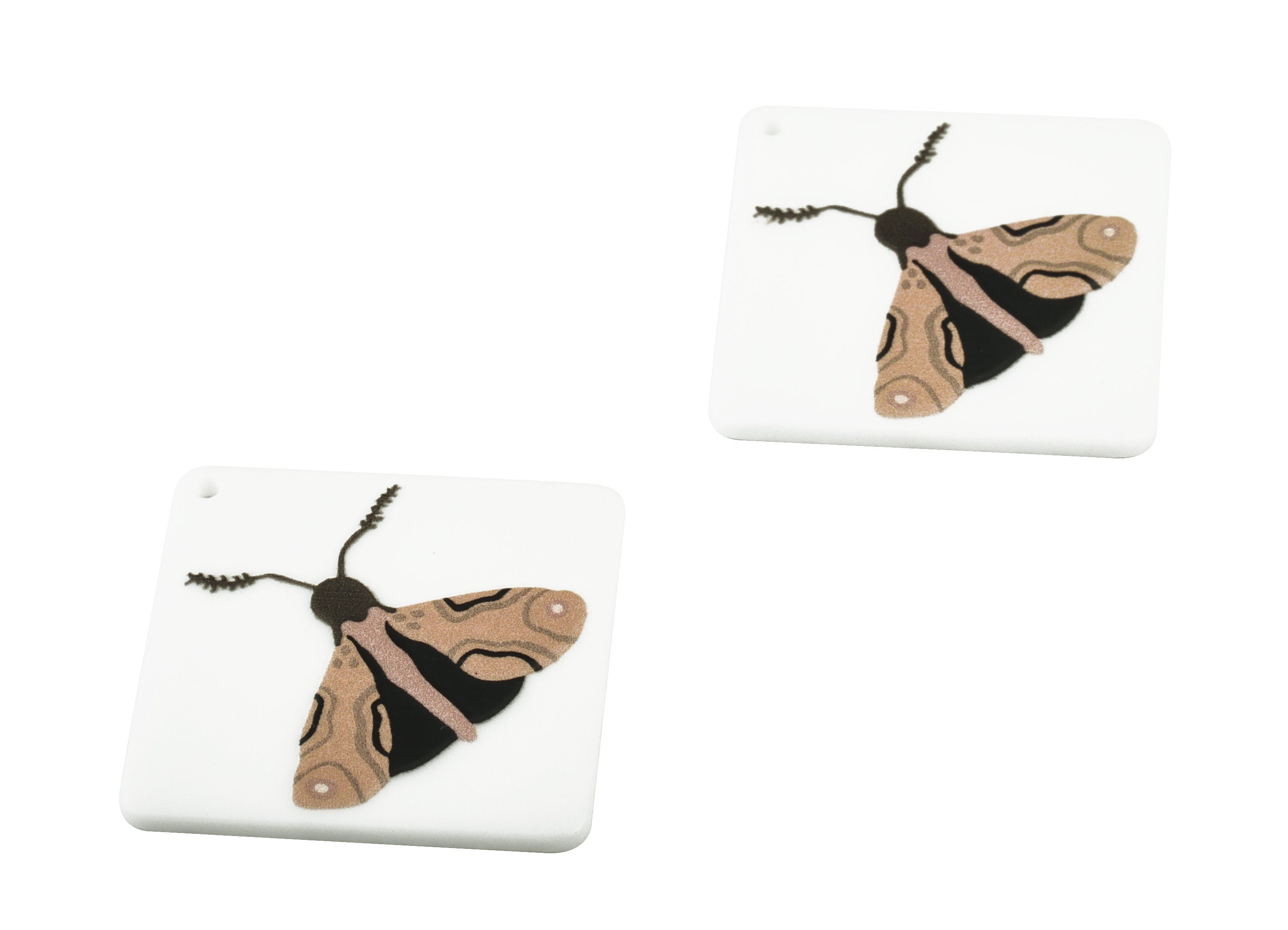 Acrylic Butterfly Earring Charms - Acrylic Insect Pandant - Earring Findings - Jewelry Supplies - 41.7x30.6x2.41mm - AC2024A - DOMEDBAZAAR