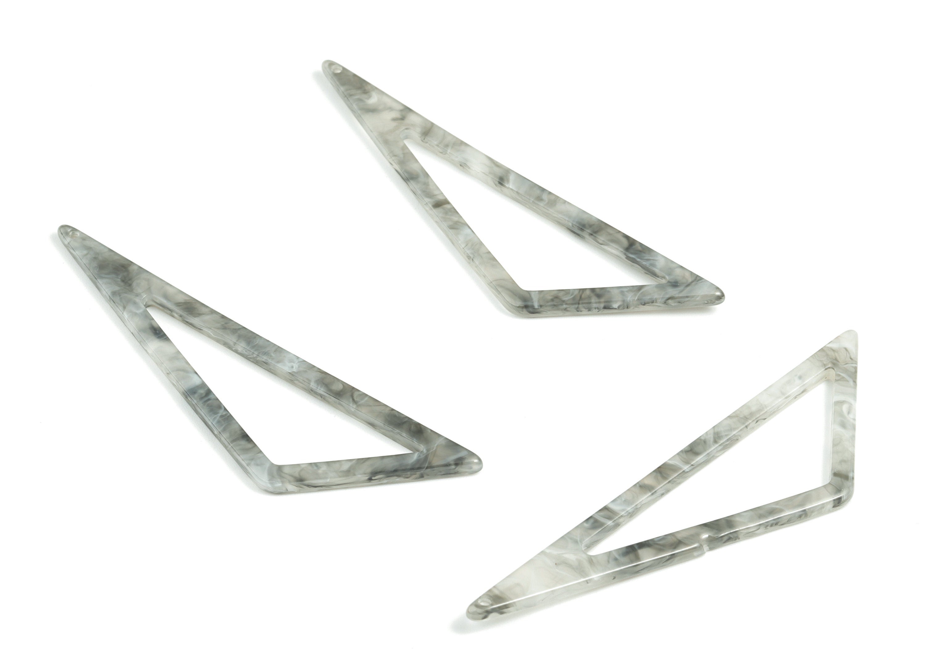 Acetate Triangle Charms - Triangle Earrings and Pendant - Earring Findings - Jewelry Supplies - Color Code: A231 - 64x18x2.5mm - AC1040K - DOMEDBAZAAR