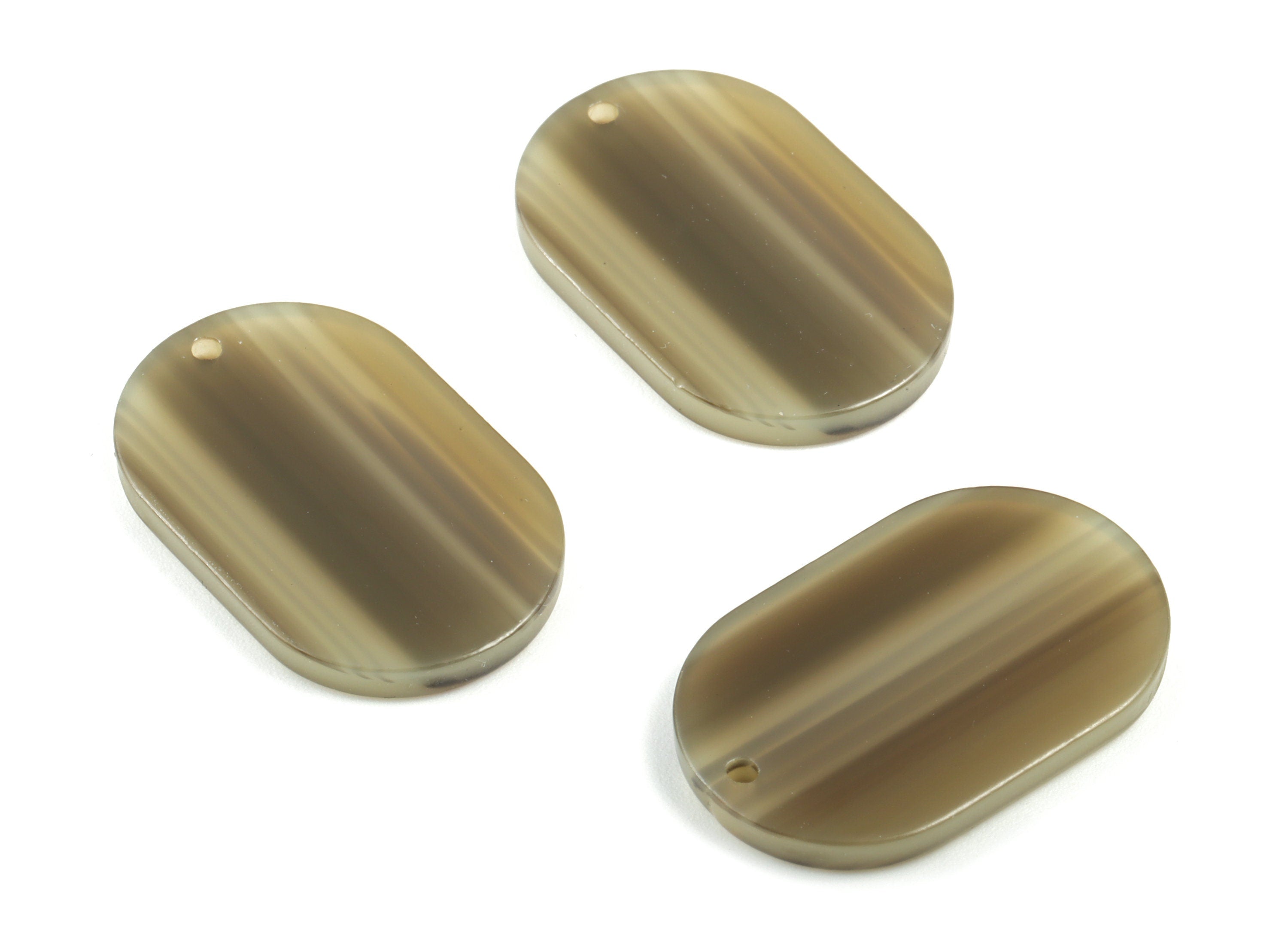 Acrylic Oval Earring Charms - Oval Pendant - Earring Findings - Jewelry Supplies - Color Code: A495 - 26.75x20.7x2.65mm - AC1158-A495 - DOMEDBAZAAR