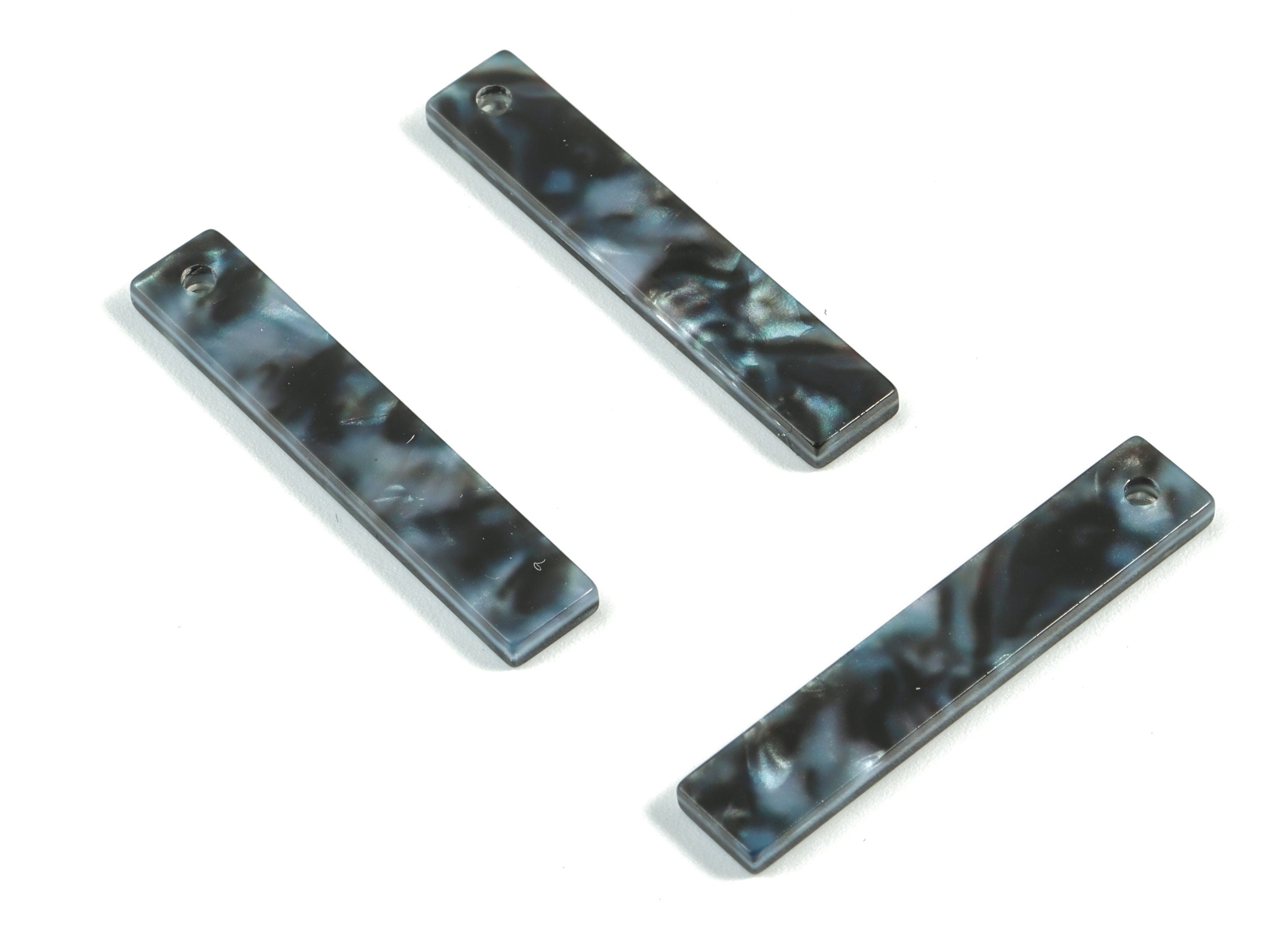 Acrylic Strip Earring Charms - Strip Pendant - Earring Findings - Jewelry Supplies - Color Code: A485 - 33.65x6.21x3.04mm - AC1607-A485 - DOMEDBAZAAR