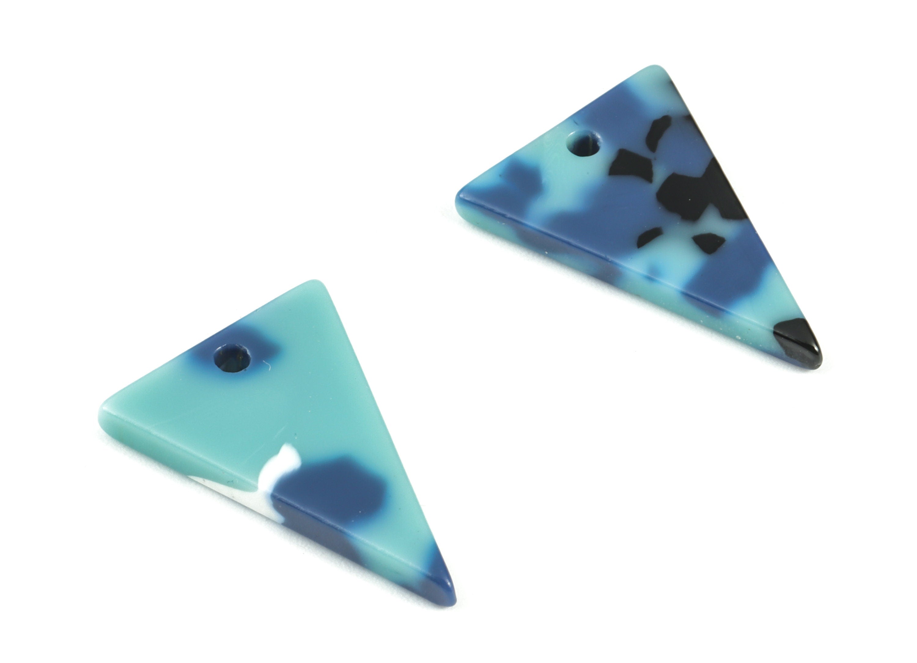 Acetate Triangle Charm - Triangle Earring and Pendant - Earring Finding - Jewelry Supplies - Color Code: A16 - 22.8x16.4x2.57mm - AC2058-A16 - DOMEDBAZAAR