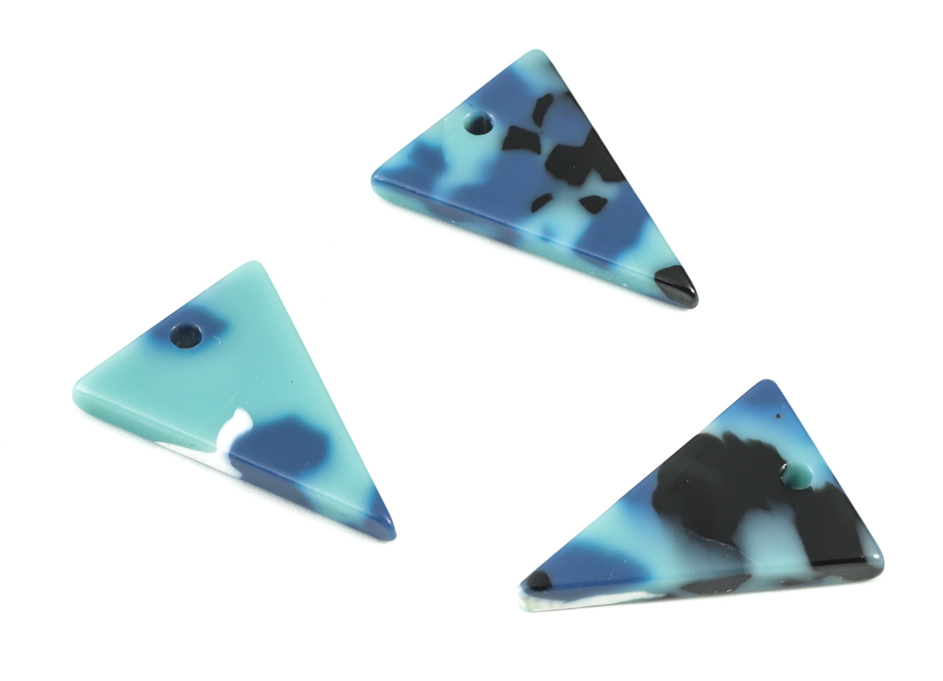 Acetate Triangle Charm - Triangle Earring and Pendant - Earring Finding - Jewelry Supplies - Color Code: A16 - 22.8x16.4x2.57mm - AC2058-A16 - DOMEDBAZAAR