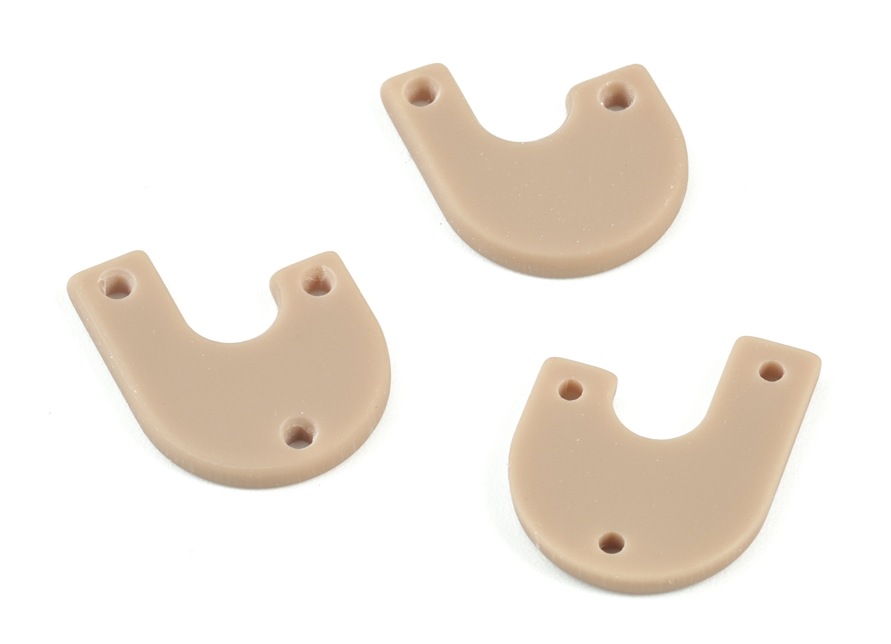 Acrylic U Earring Connector - Brown Acrylic U 3 Holes Earring Charms - Jewelry Supplies - Color Code:A498 - 18.74x15.24x2.05mm - AC2107-A498 - DOMEDBAZAAR