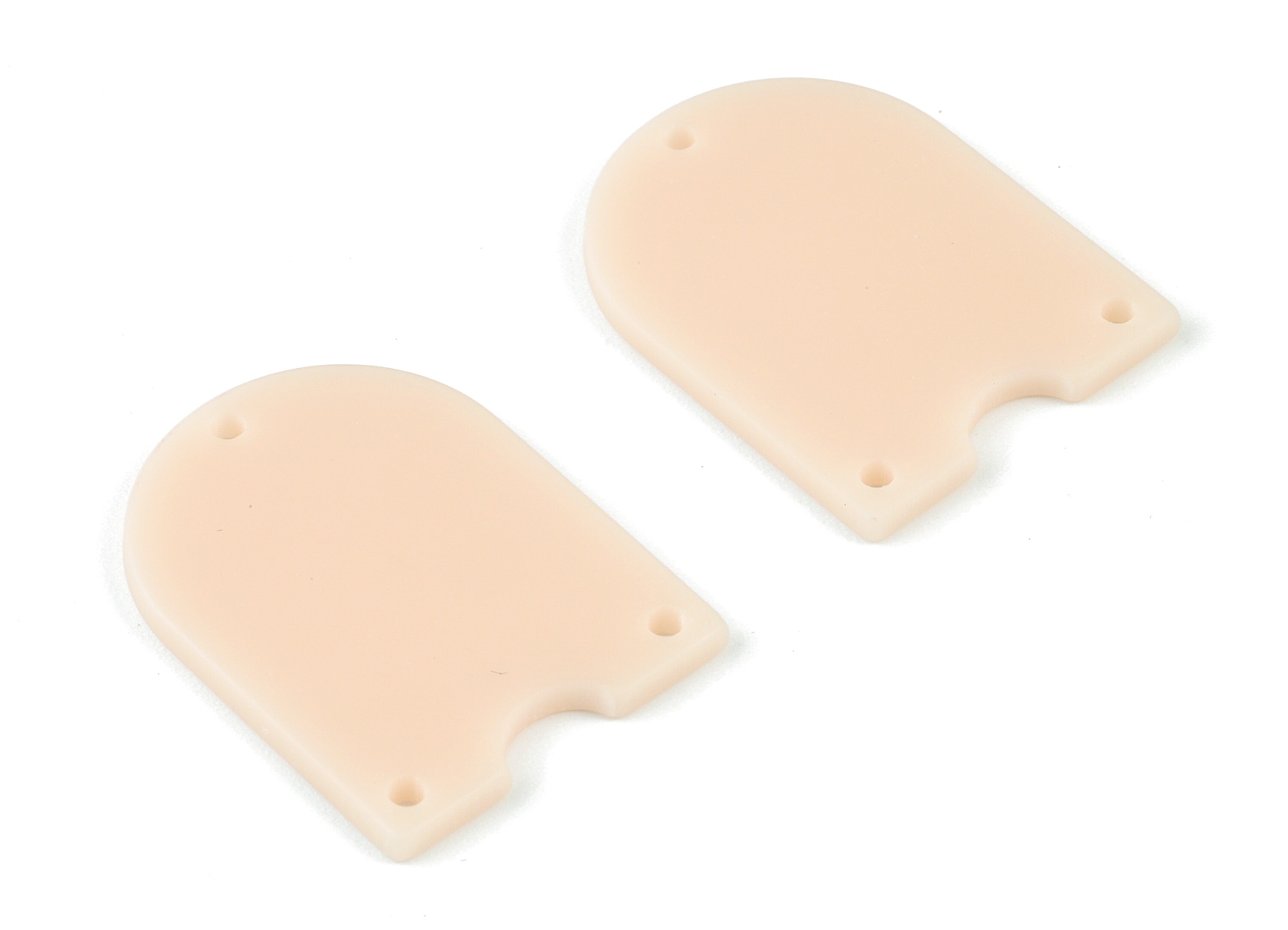 Acrylic Domed Earring Connector - 3 Holes - Acrylic Cream Domed Charms - Jewelry Supplies - Color Code:A523 - 29.8x21.99x2mm - AC2104-A523 - DOMEDBAZAAR