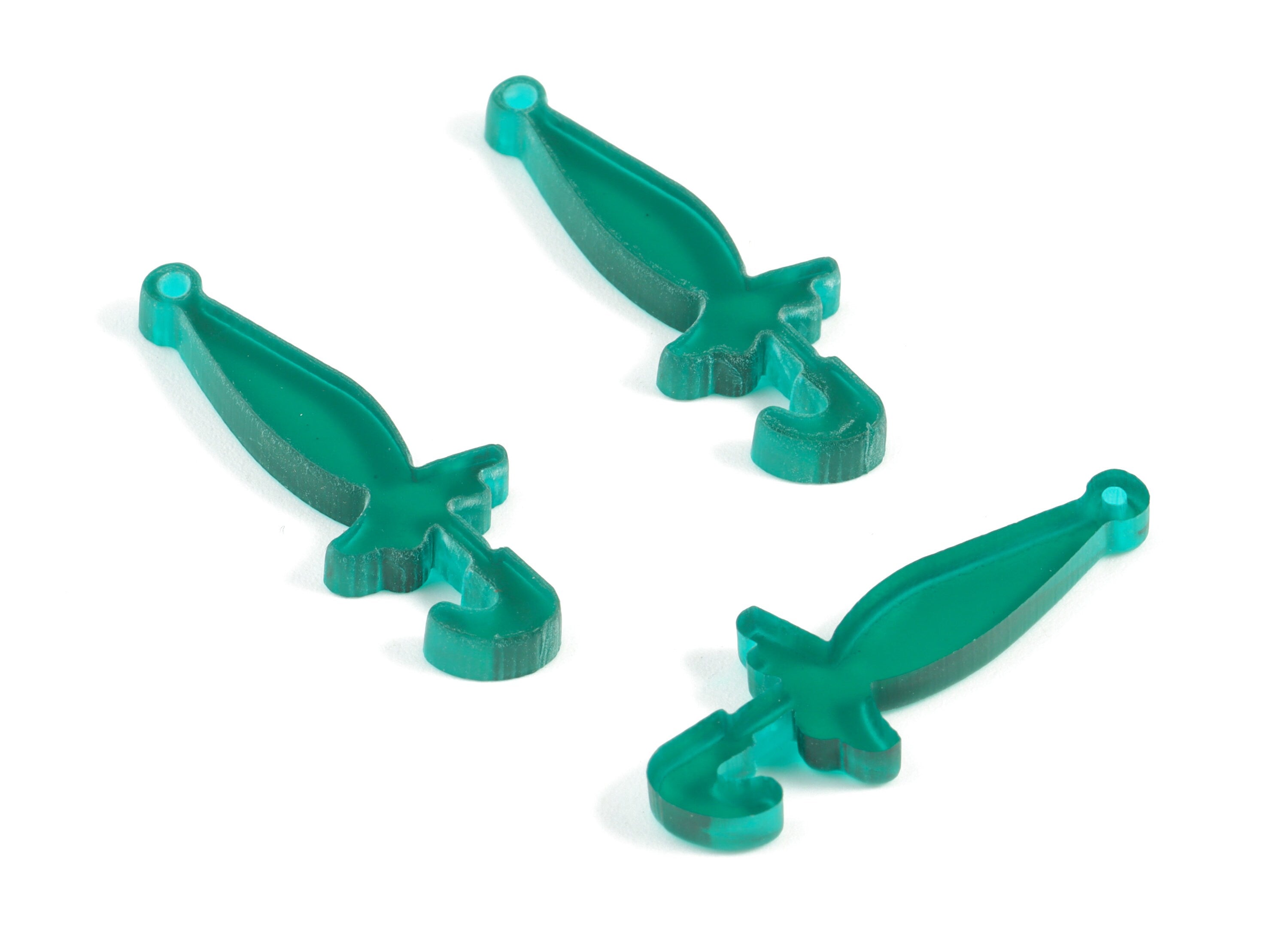 Bead door window curtain - Acrylic Umbrella Green wind bell chimes - Umbrella Earring Charms - Color Code:A463- 32x11x3mm - AC2144-A463 - DOMEDBAZAAR