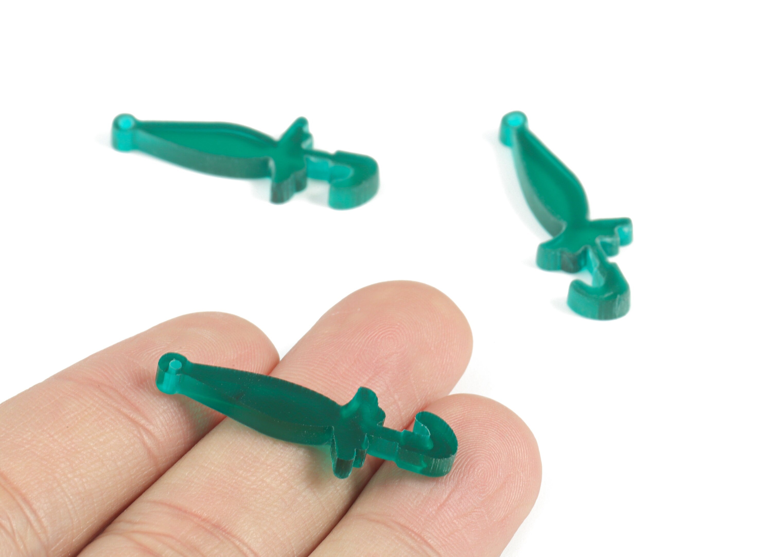 Bead door window curtain - Acrylic Umbrella Green wind bell chimes - Umbrella Earring Charms - Color Code:A463- 32x11x3mm - AC2144-A463 - DOMEDBAZAAR