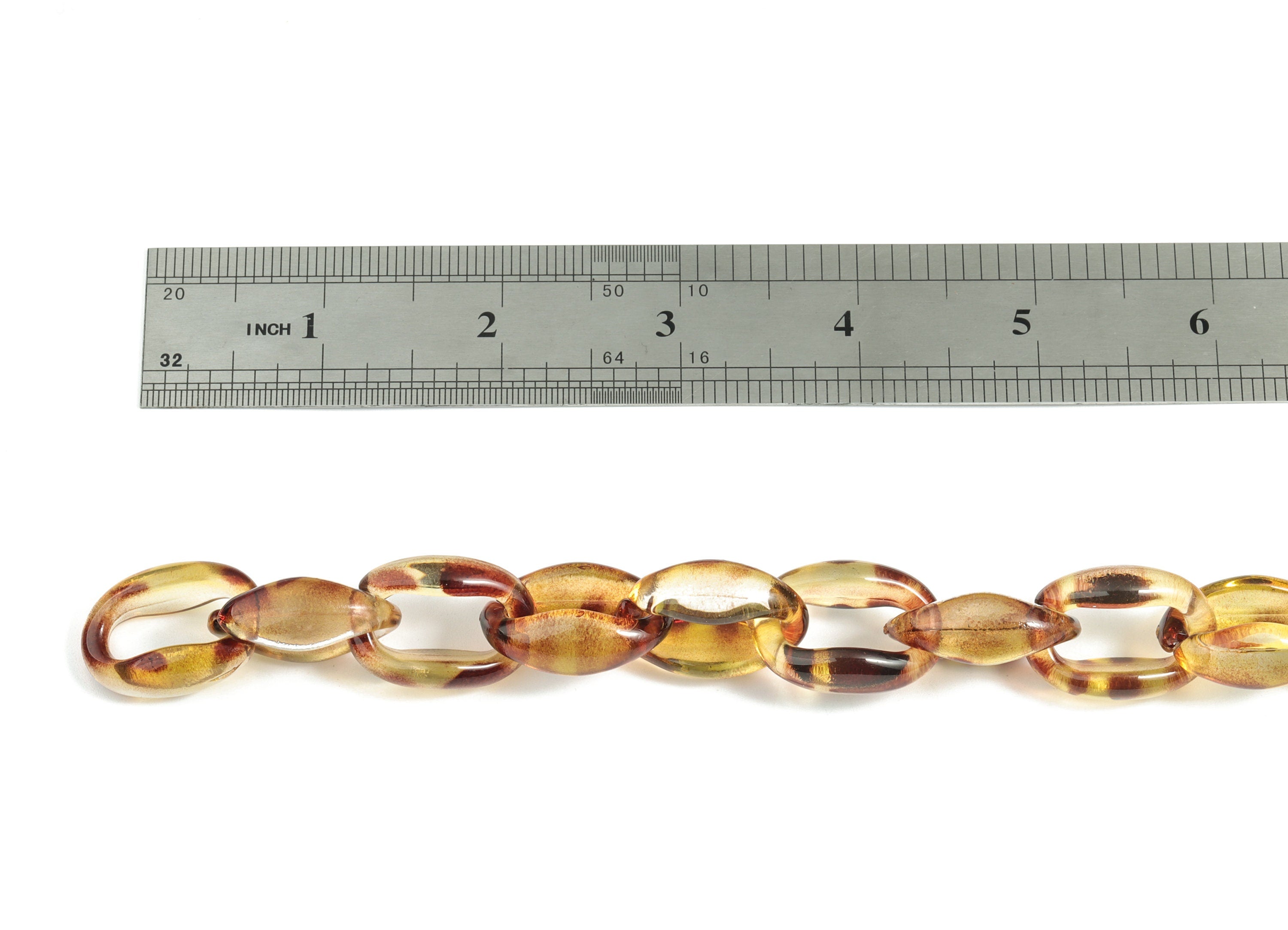 Acrylic Oval Curb Chain - Open Link Curb Chain - 1strand : 100cm - Plastic Curb Chain Links - Necklace Chain - 26.82x18.72x5.24mm - AC1696L - DOMEDBAZAAR