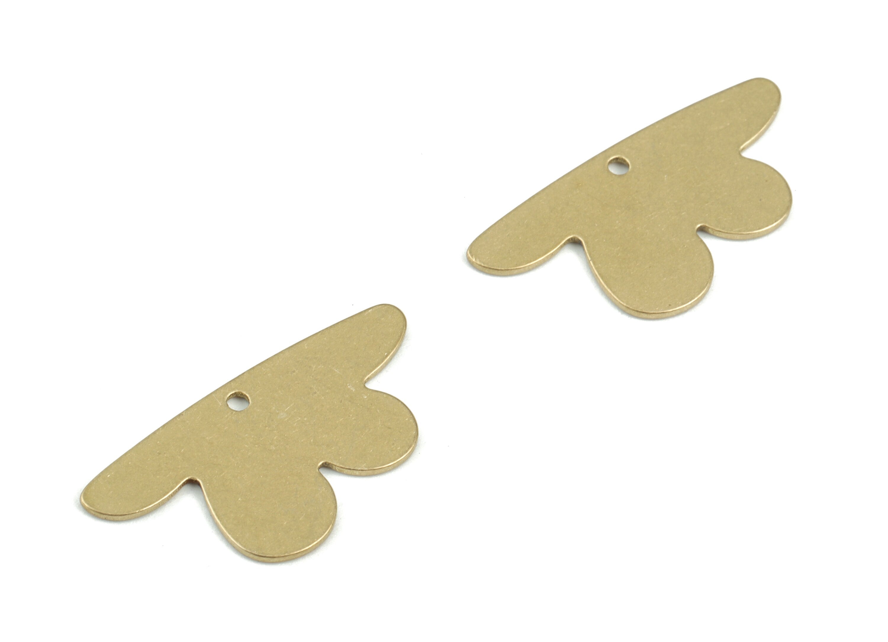 Personalized stamping blank - Cloud Earring Charms - Raw Brass Cloud Pendant - Jewelry Making Supplies - 26x13x0.8mm - PPM3501 - DOMEDBAZAAR